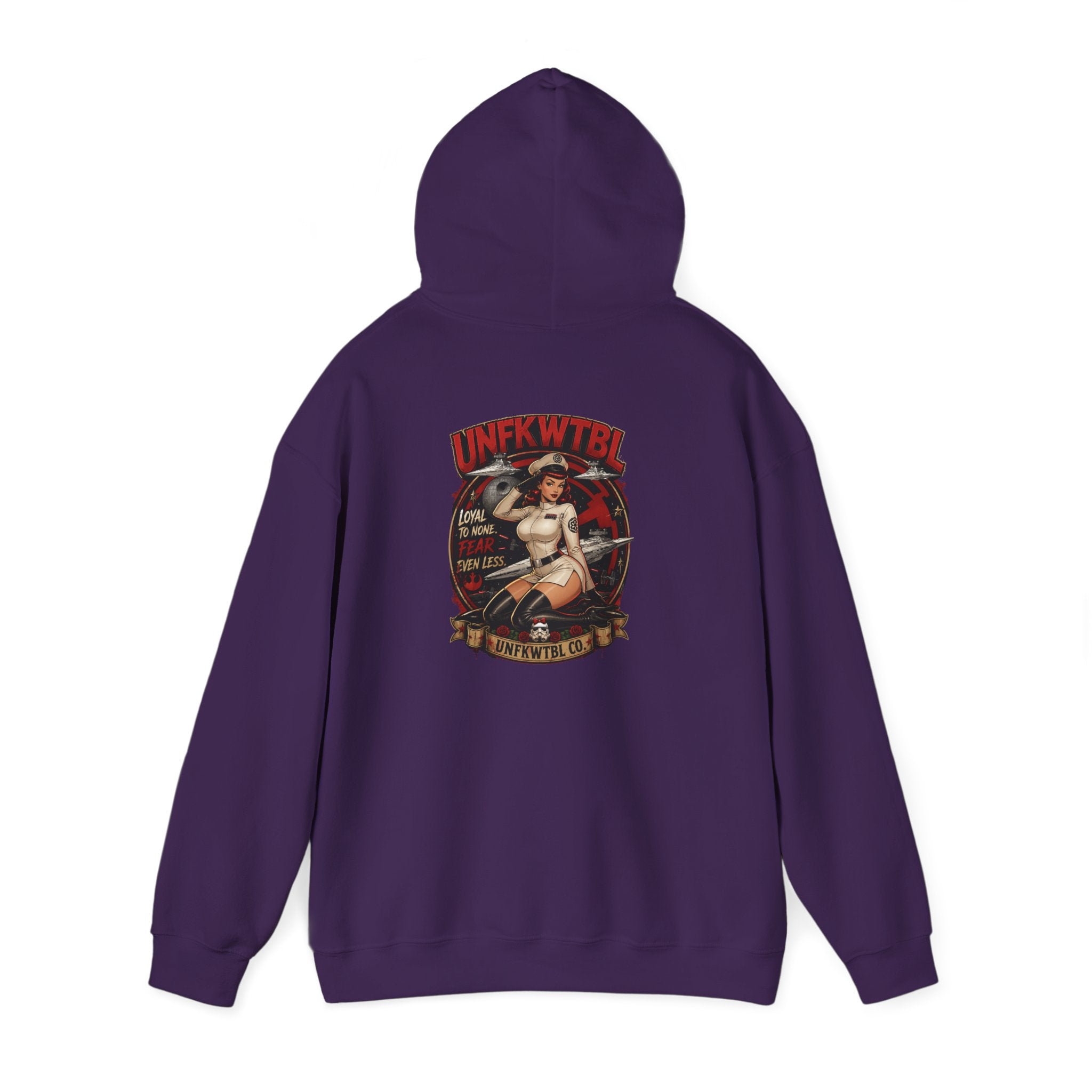 Pinup Nurse Graphic Hoodie – Vintage Tattoo Style Medical Crewneck