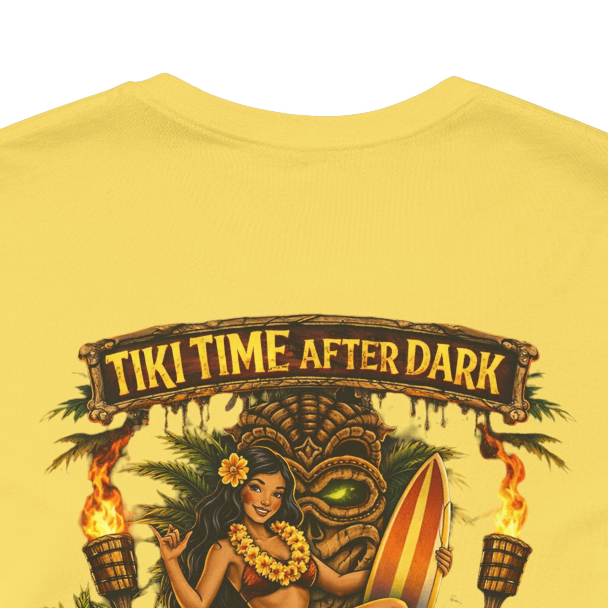 Tiki Time After Dark Tee — Vintage Tropical Bar Graphic T-Shirt