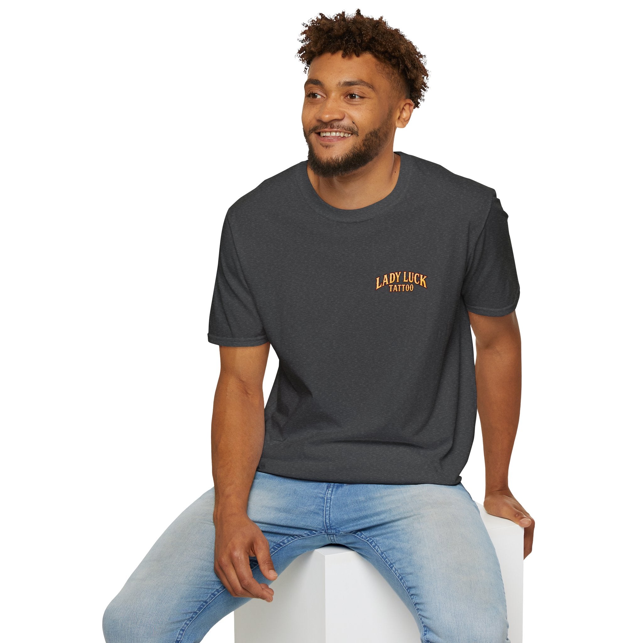 Lady Luck Tattoo Fortune Favors the Fearless Tee