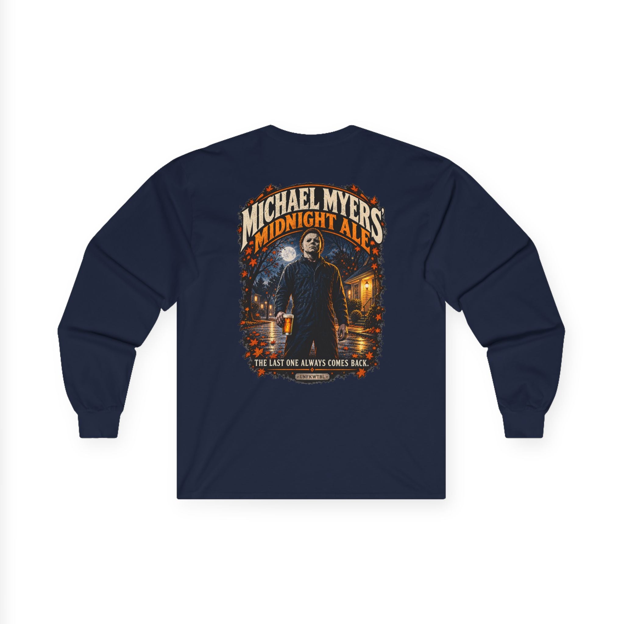 Michael Myers Midnight Ale Horror Long Sleeve Tee