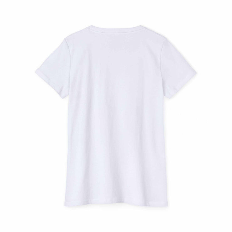 Back view of Bohemian Goddess Organic T-Shirt women&