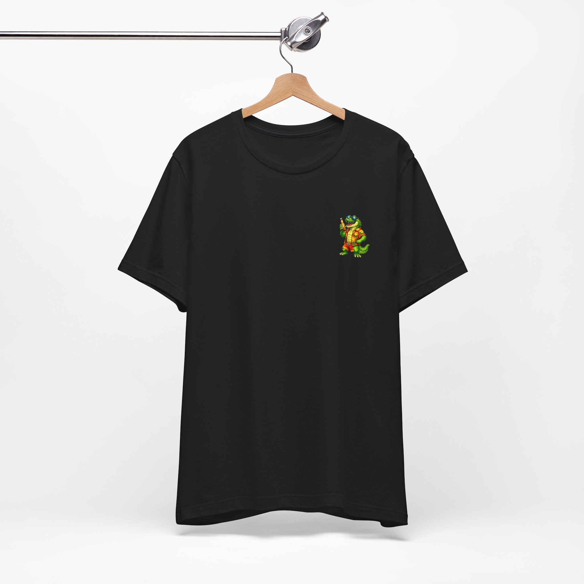 Vacation Party Tee — "This Is Why We Vacation" Tropical Shark & Gator Graphic Shirt