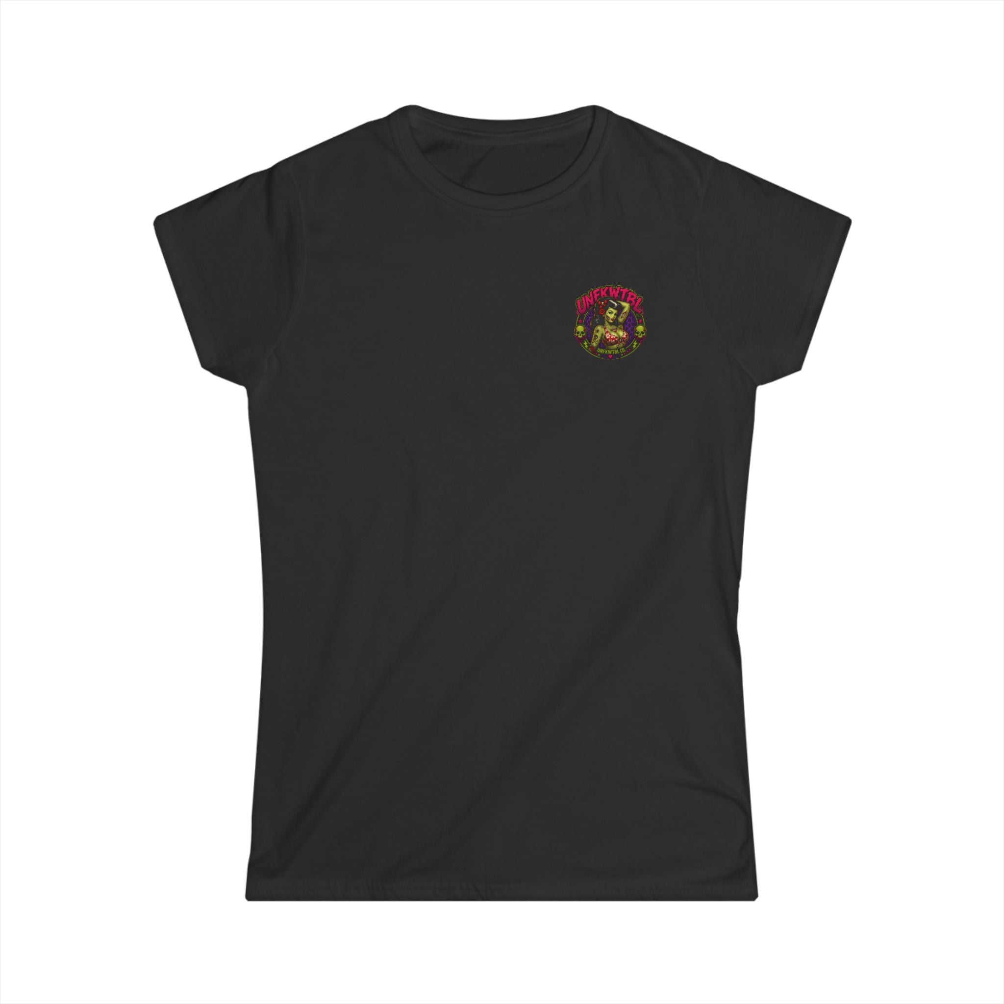 Zombie pinupWomen’s Tee - Classic White Softstyle Crewneck