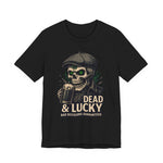 Dead & Lucky Skull Tee with grinning skull graphic and 