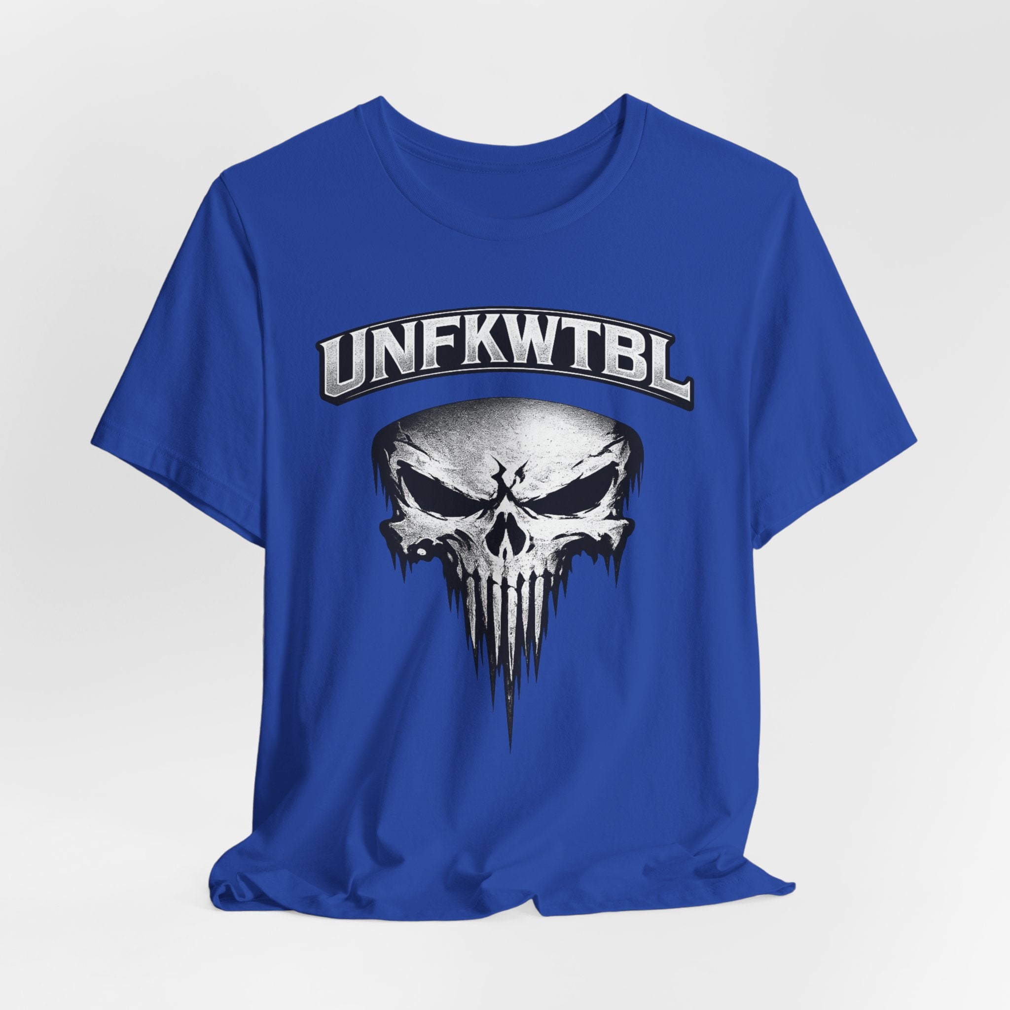 Skull Graphic T-Shirt - UNFKWTBL Gothic Drip Logo Tee