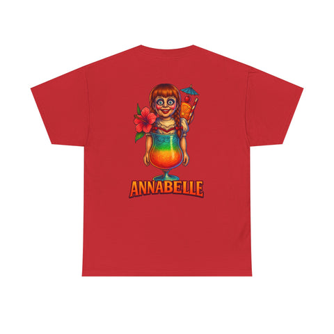 T-Shirt - Tropical Cocktails Annabelle  After a Hard Day of Horror Graphic Tee