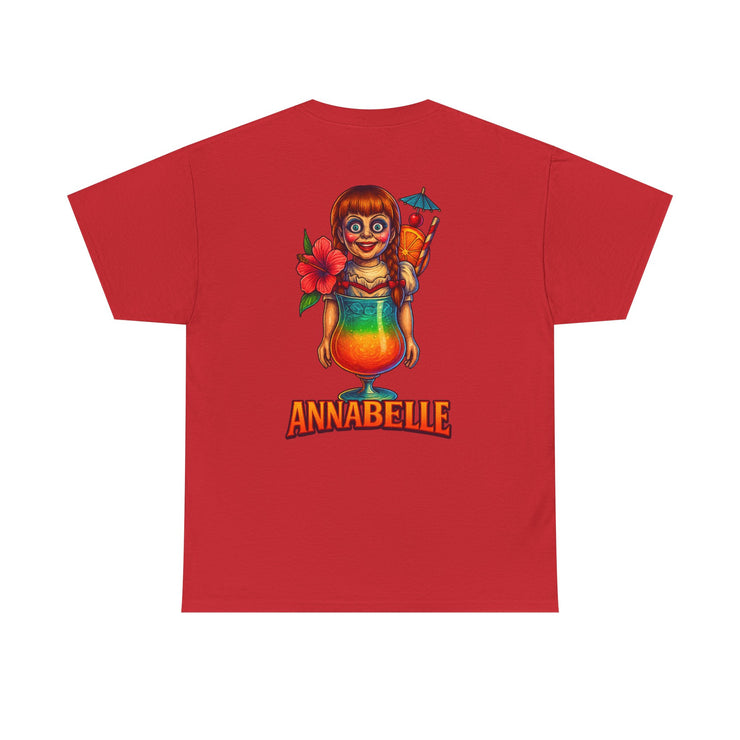 T-Shirt - Tropical Cocktails Annabelle  After a Hard Day of Horror Graphic Tee