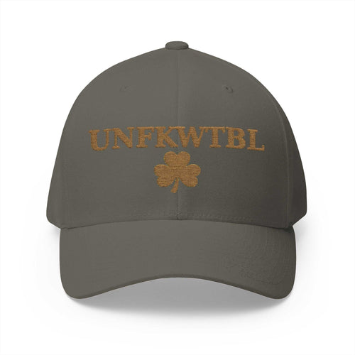 Unfkwtbl Embroidered Cap gold shamrock St. Patrick’s Day hat with curved visor and breathable eyelets