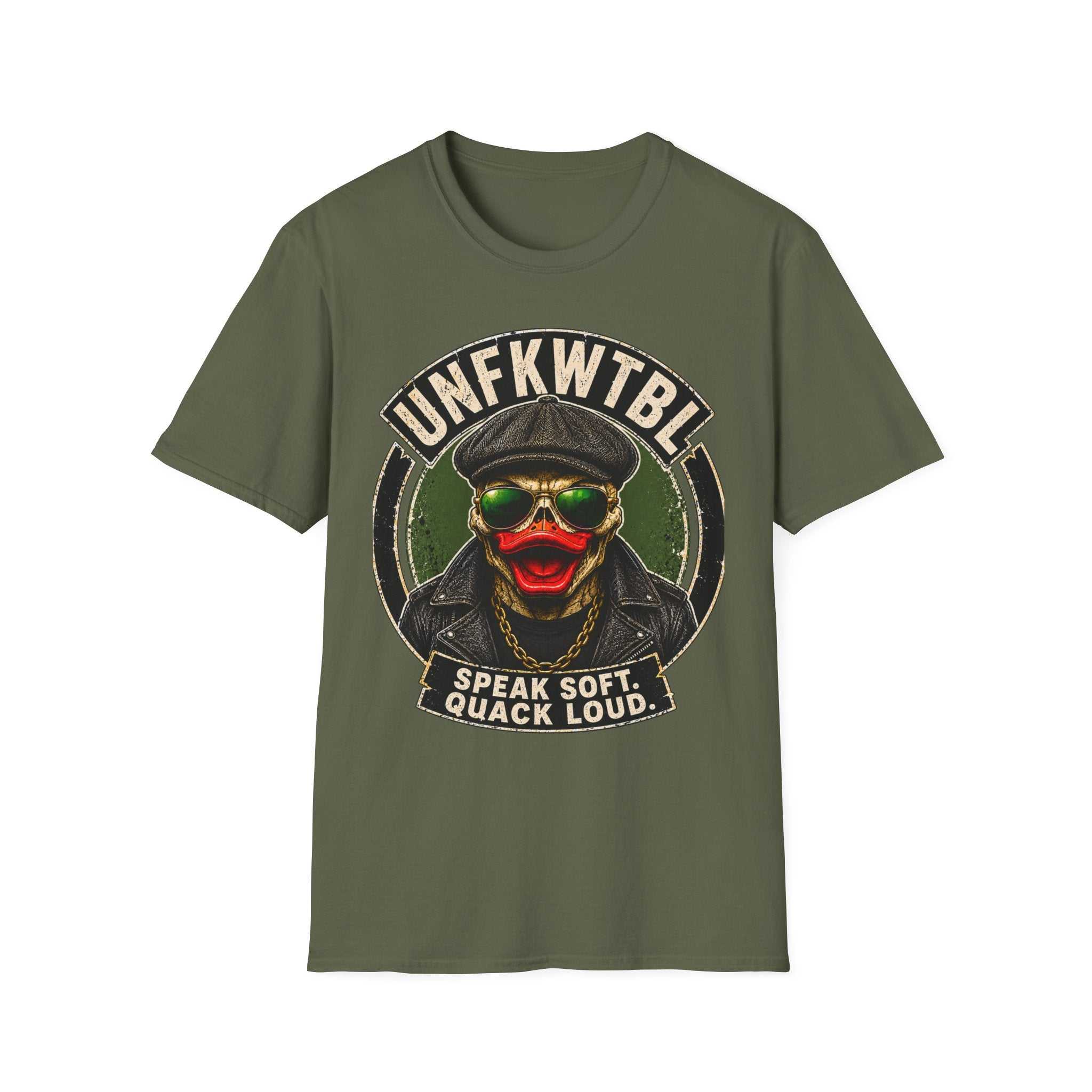 Duck Skull Speak Soft, Quack Loud Vintage Tee