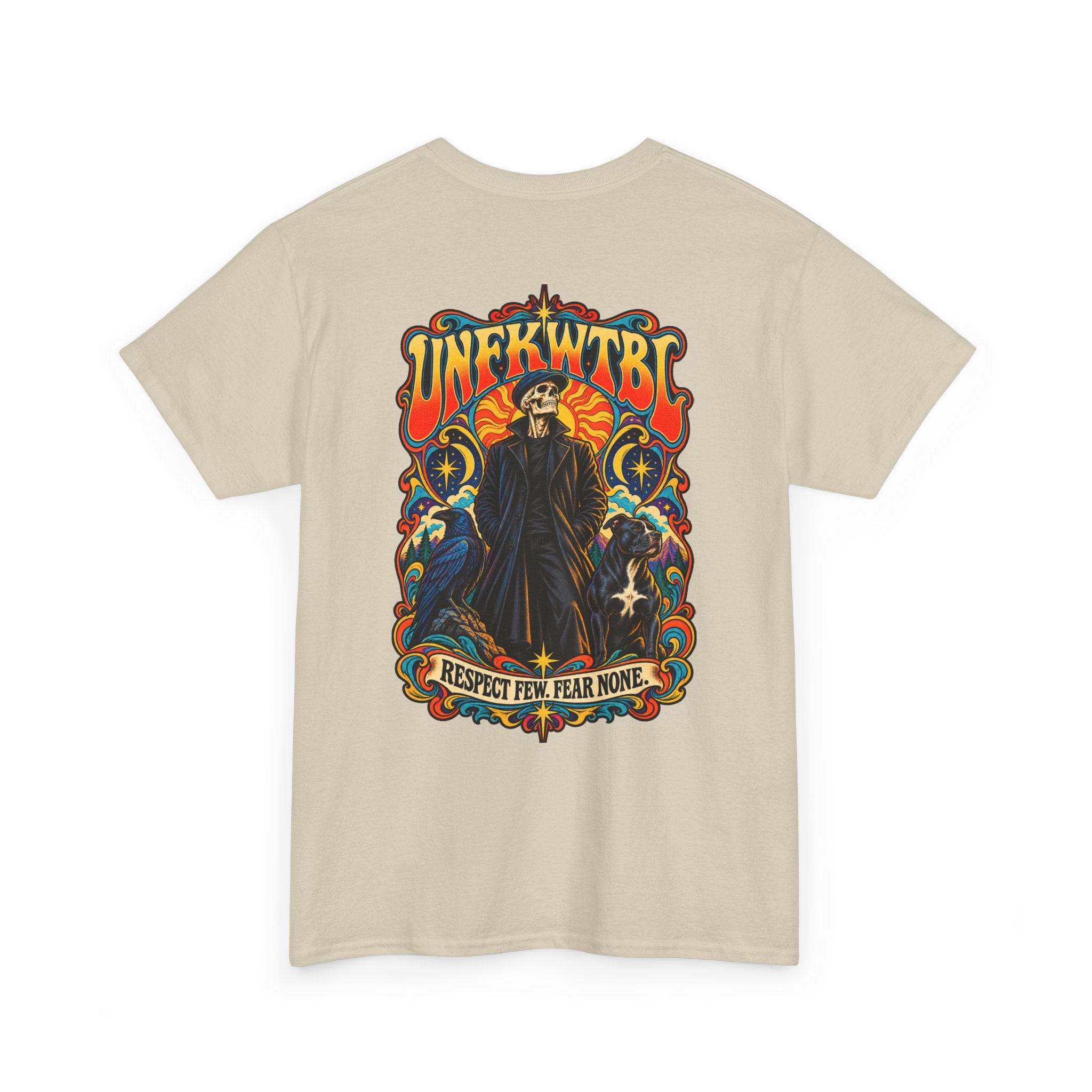 Respect Few. Fear None. Cloaked Figure Graphic Tee
