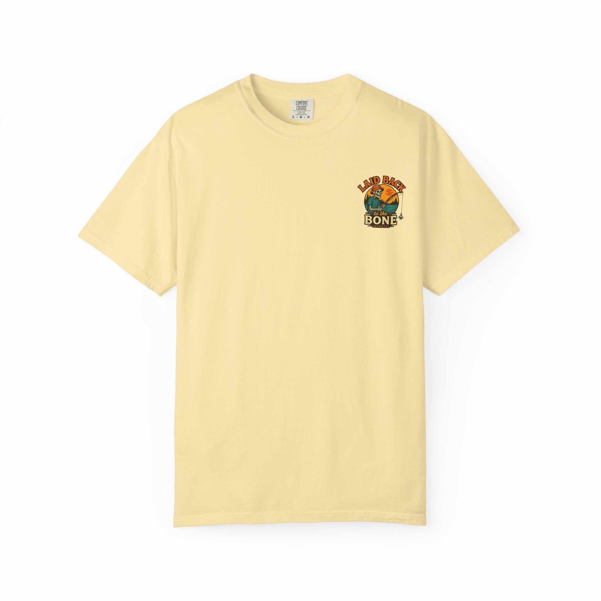 T-Shirt — "Gone Fishing" Retro Skeleton Fishing Graphic Tee
