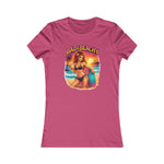 Bad & Beachy Women’s Tee retro pinup surf bikini graphic slim fit cotton shirt