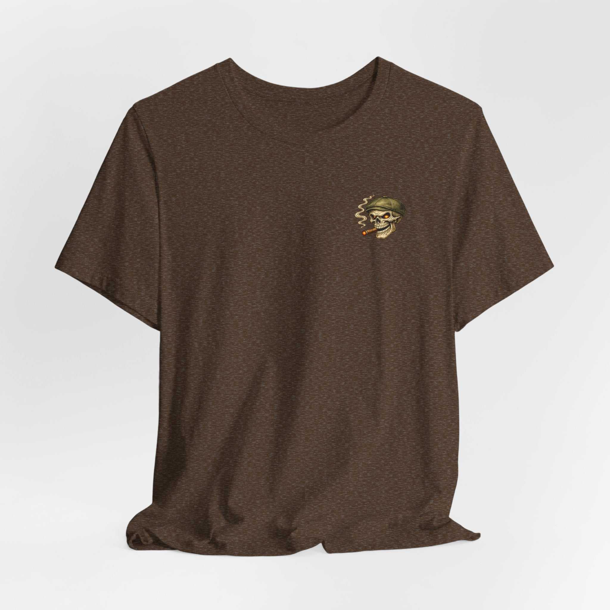 Skull Cigar Tee — "Ain't Done Yet" Vintage Biker T-Shirt