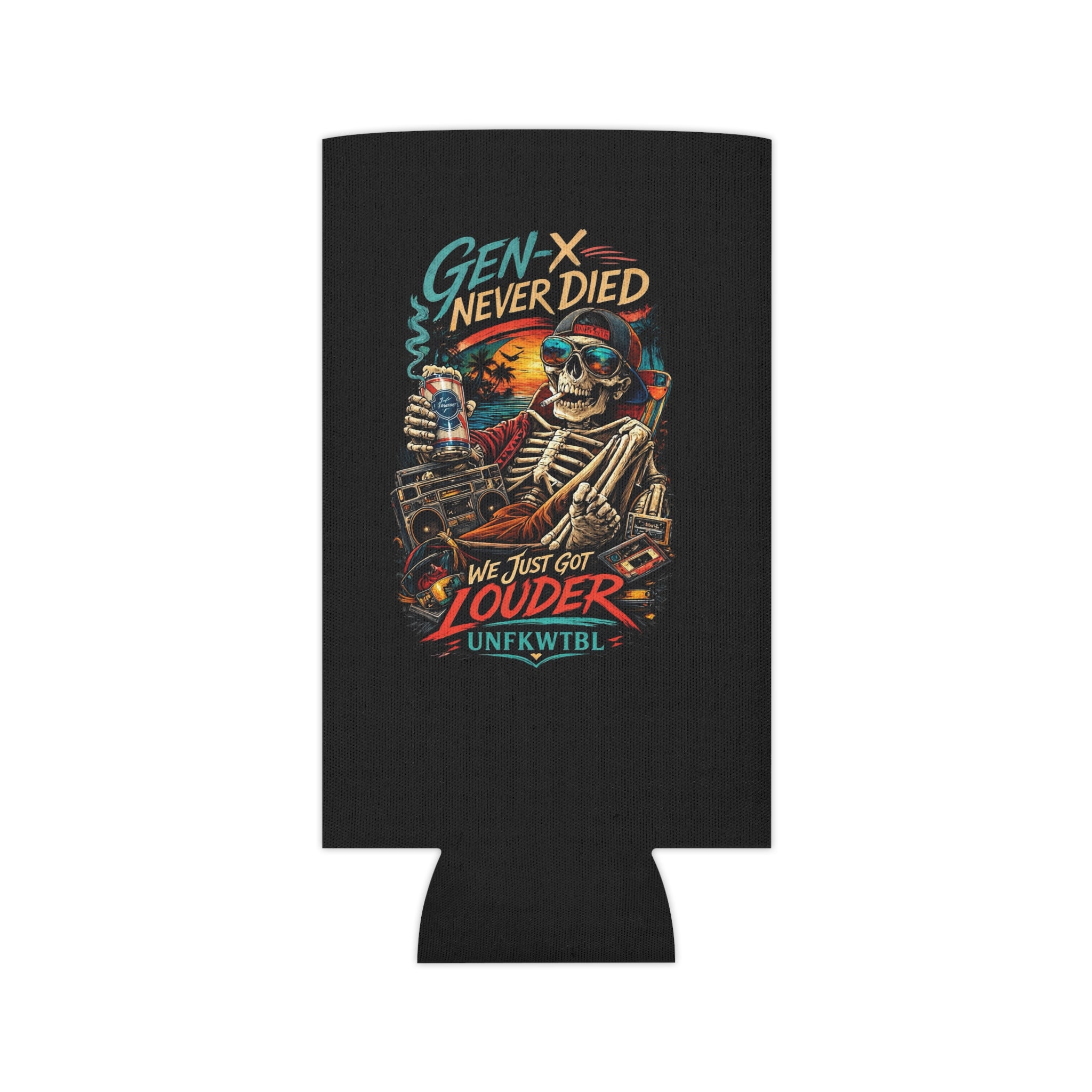 Gen X Can Cooler – “Gen X Never Died / Stay Cold” Insulated Beer Koozie