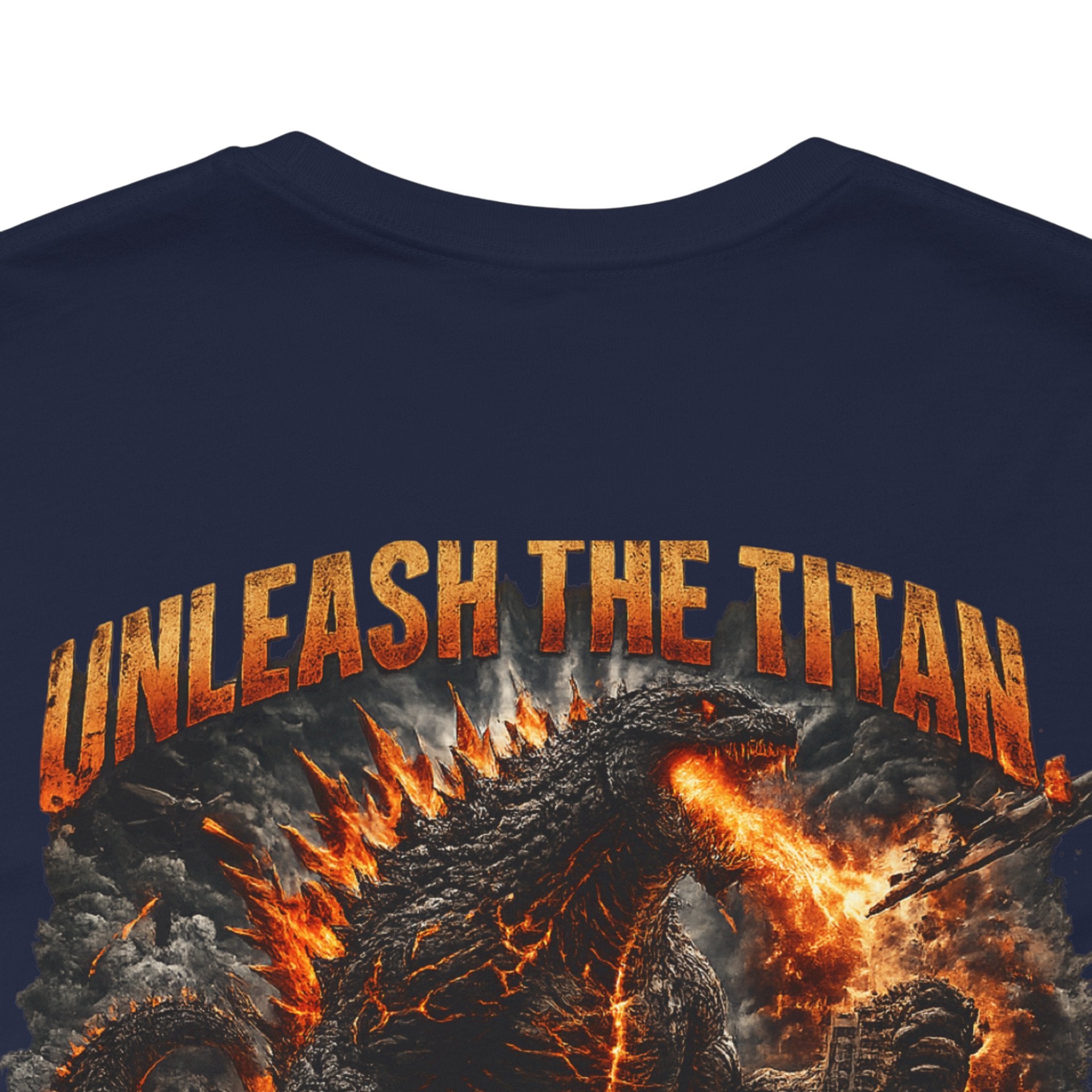 Titan Unleashed Graphic Tee — 'Unleash the Titan' Fire Kraken T‑Shirt