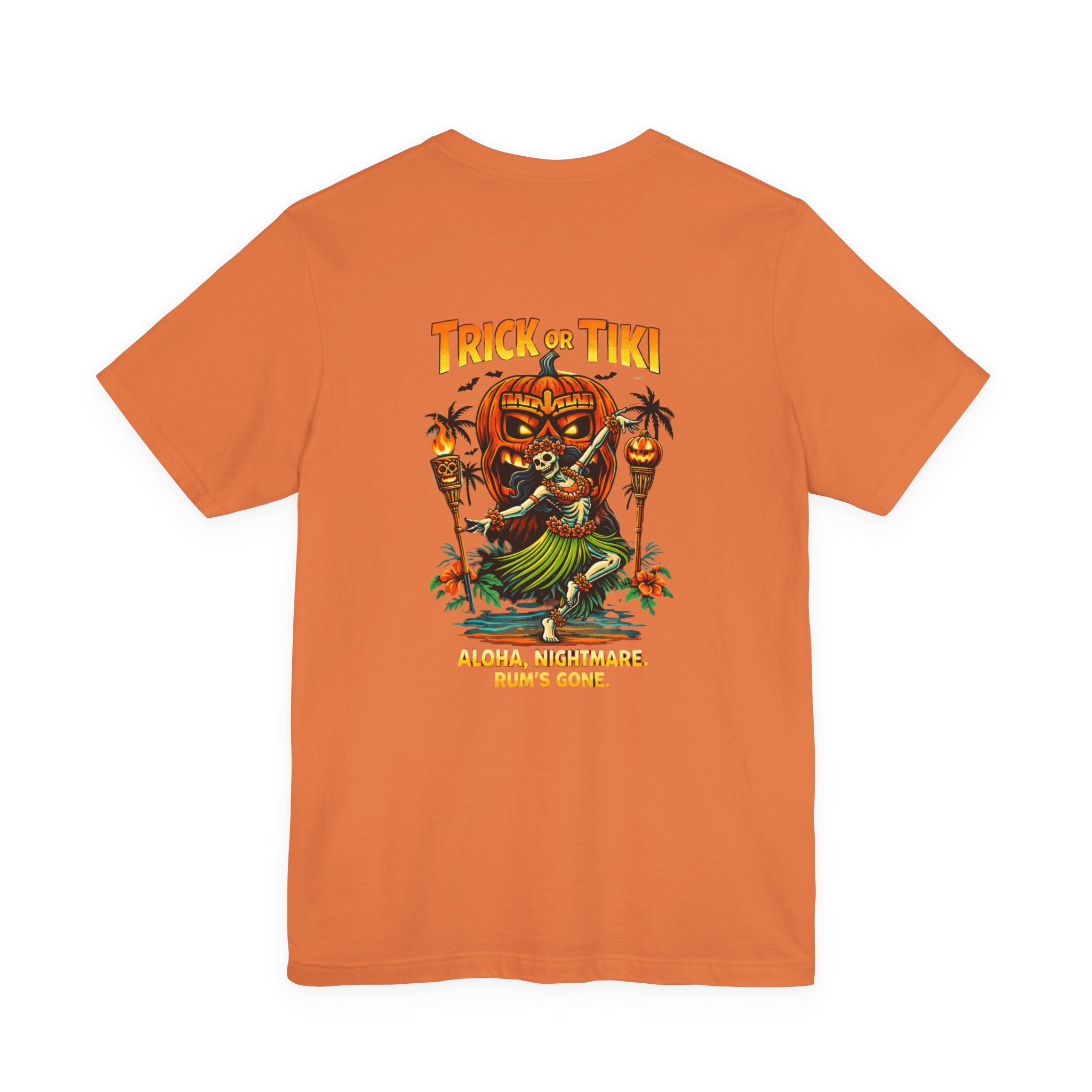 Trick or Tiki Halloween T‑Shirt — Aloha Nightmare Rum’s Gone