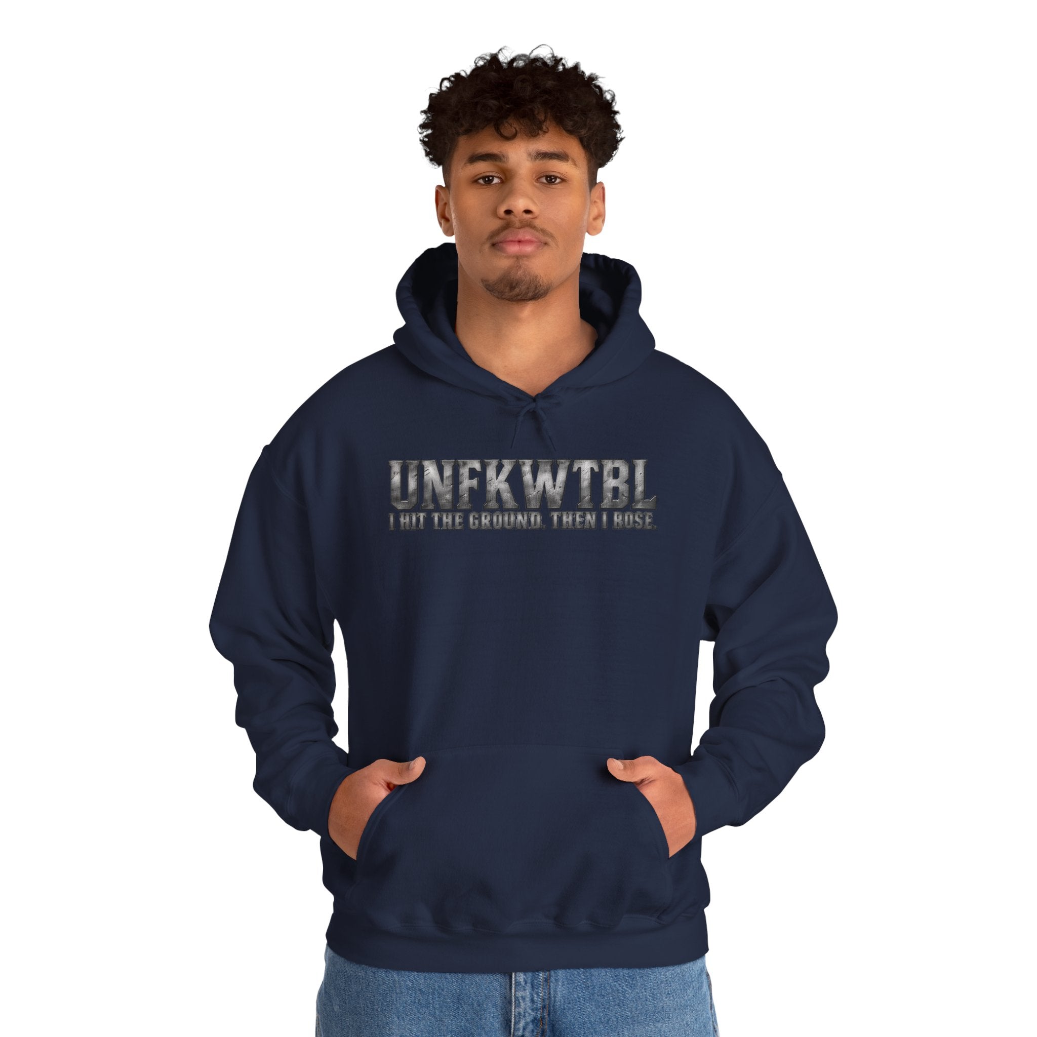 Hoodie — UNFKWTBL "I Beat The Odds" Vintage College Style