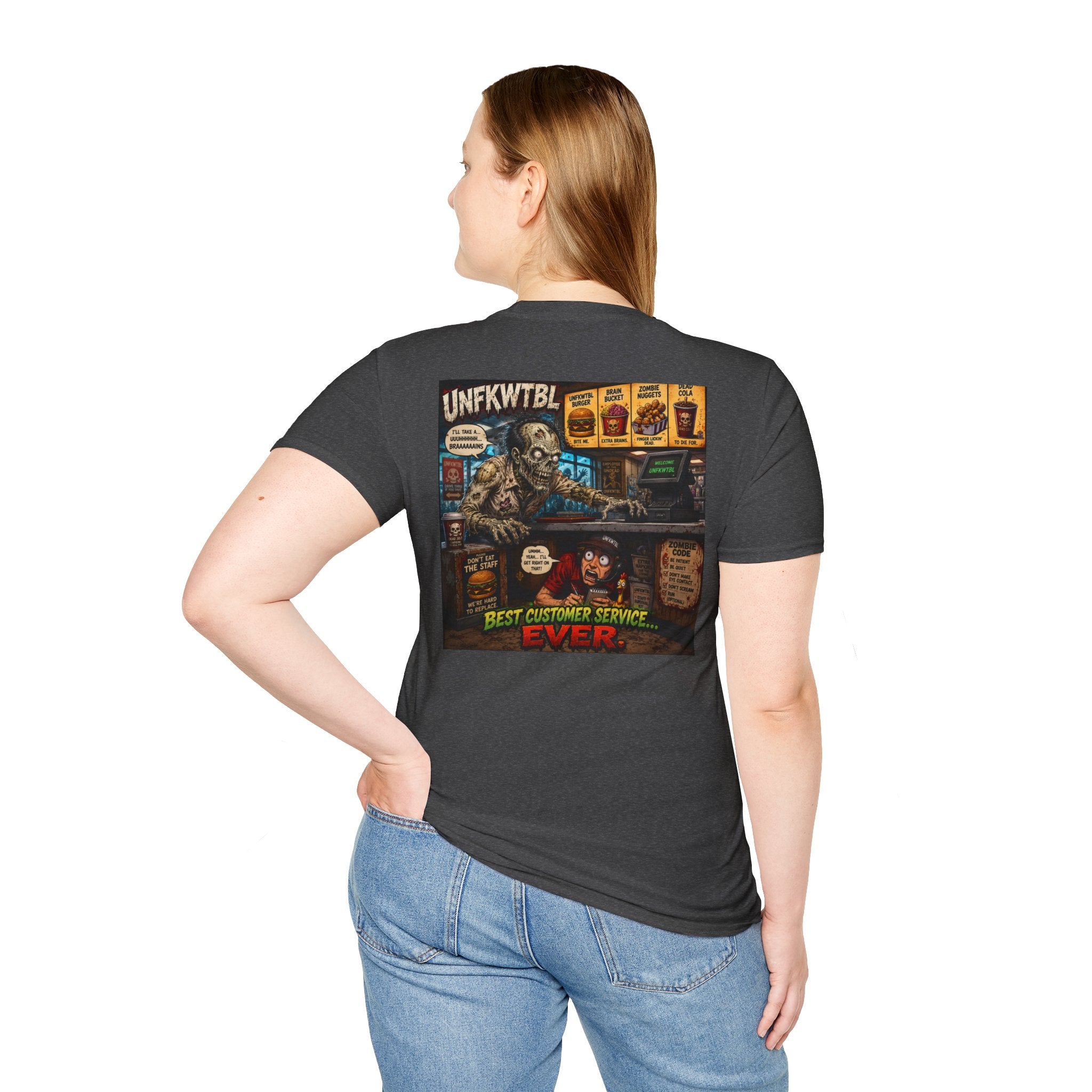 Vintage T-Shirt — "Zombie Wants Fast Food" Band Graphic