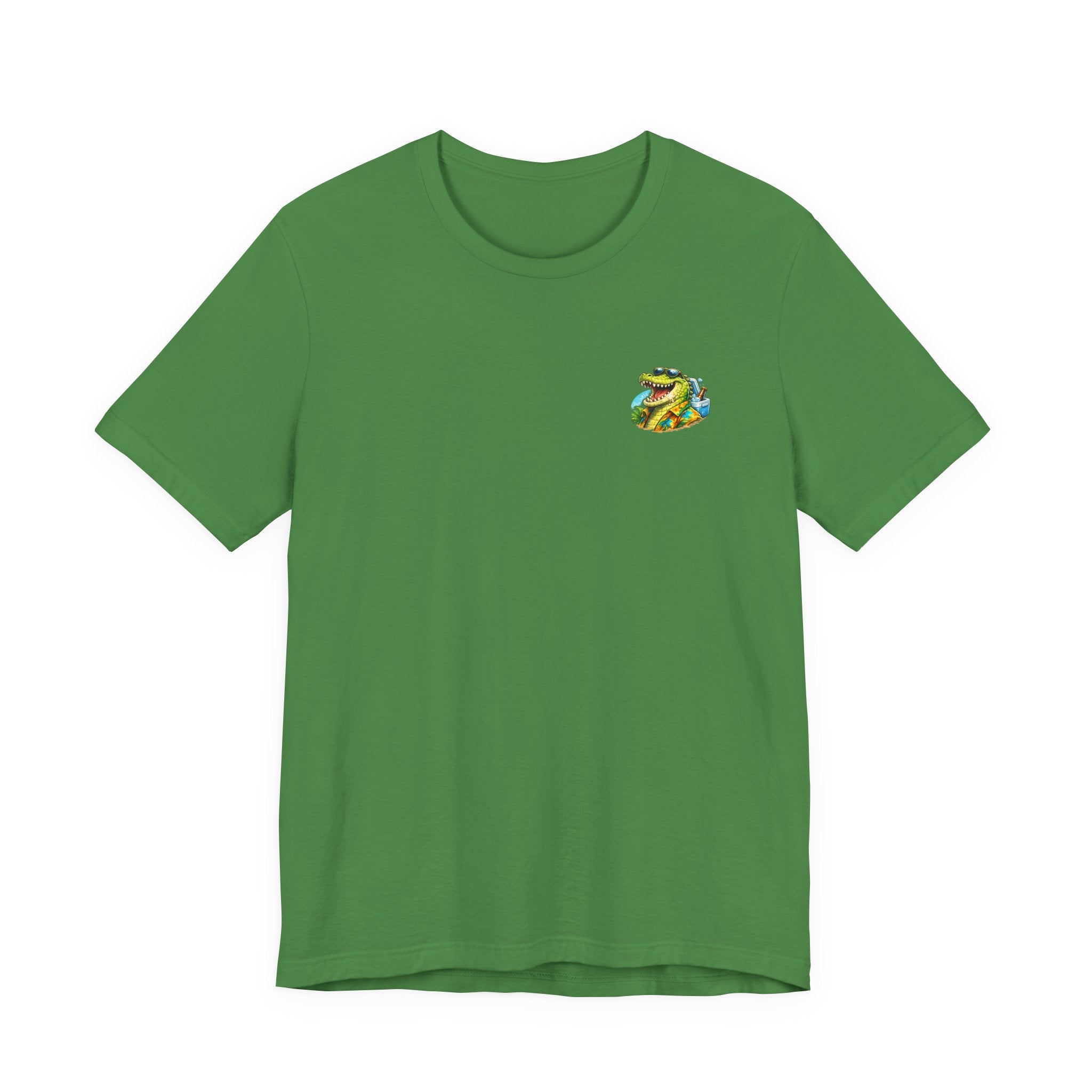 Sand Happens T-Shirt — Playful Alligator Beach Tee