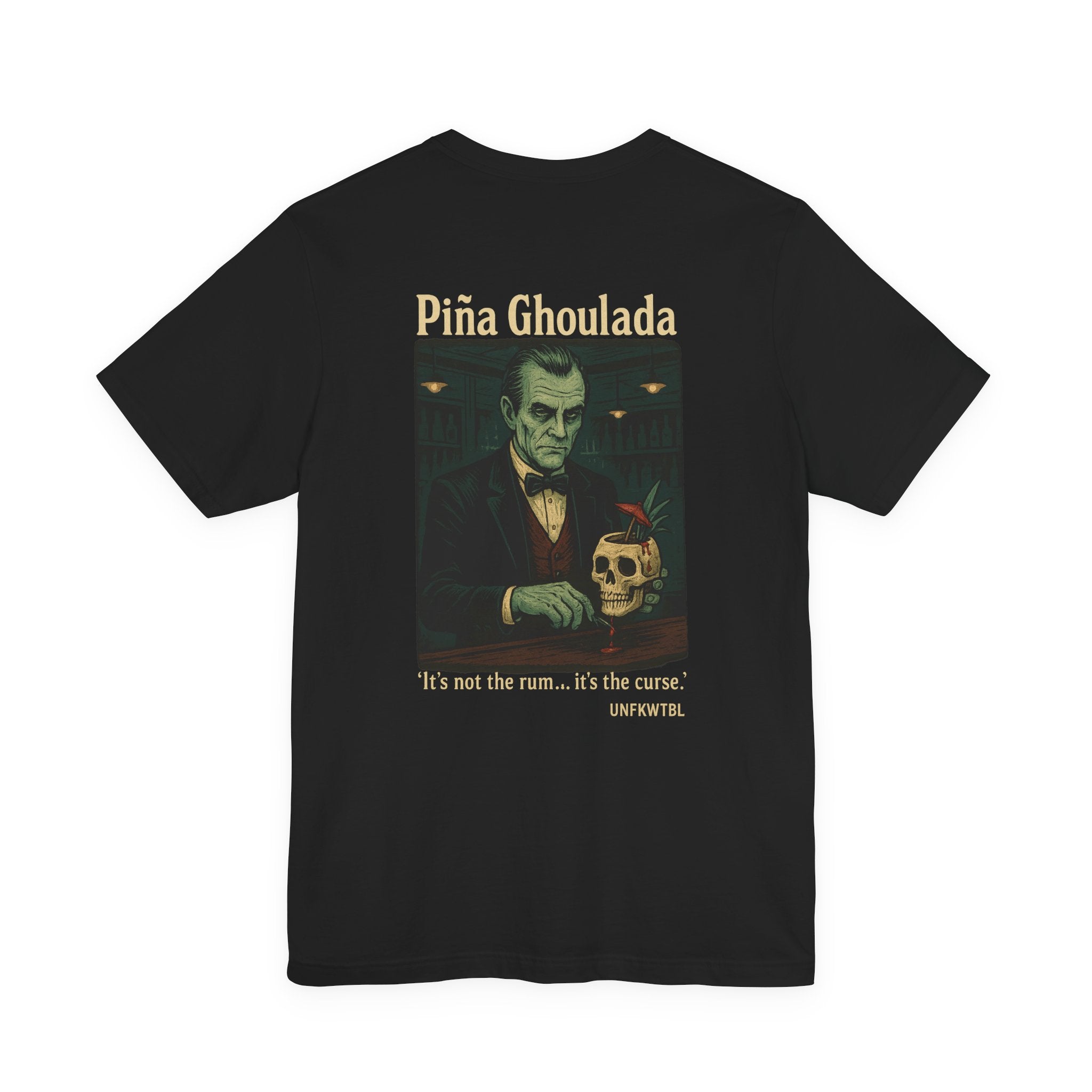 Piña Ghoulada Tee — Halloween Vintage Vampire Skull Cocktail T-Shirt