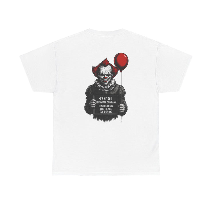 Tee - Pennywise Criminal Photo He Finally Got Caught Unisex Heavy Cotton