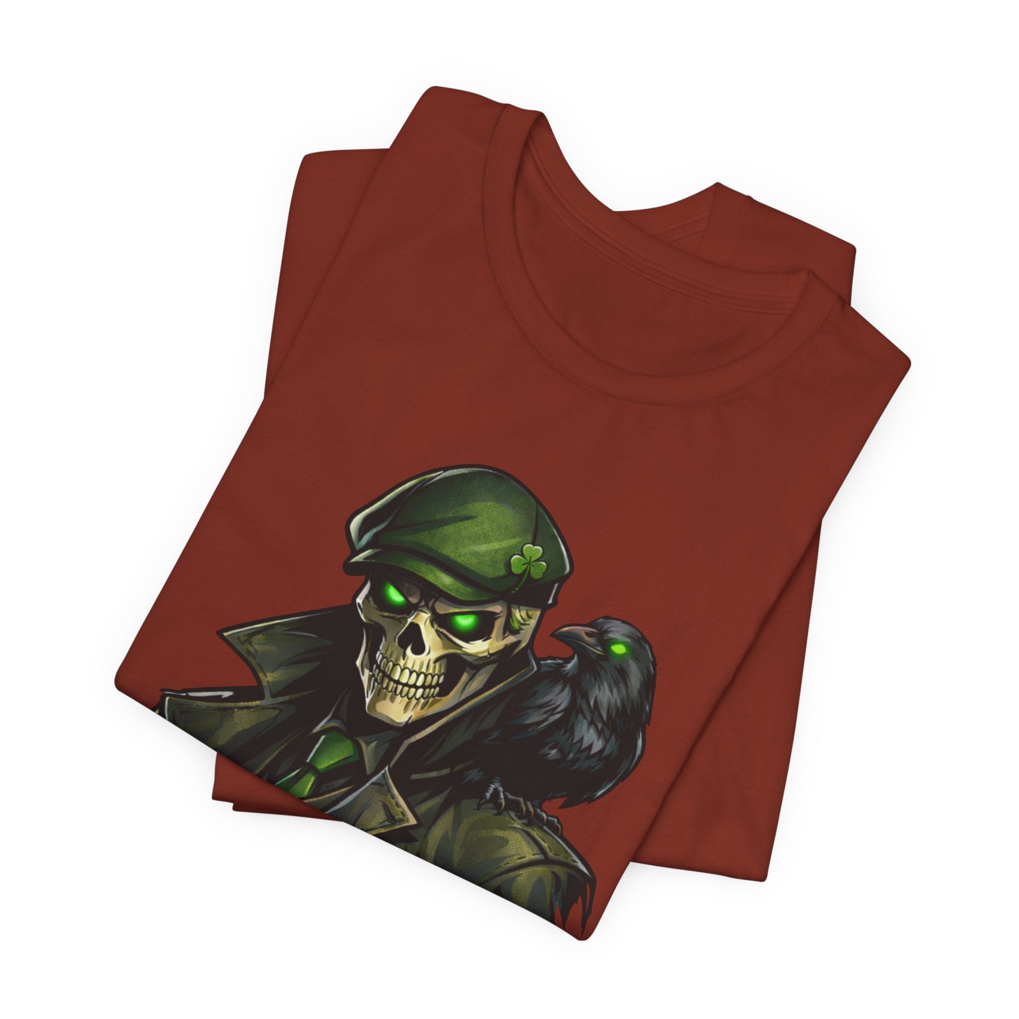 I Stand for the Silent Tee — Soldier Skull with Raven Graphic