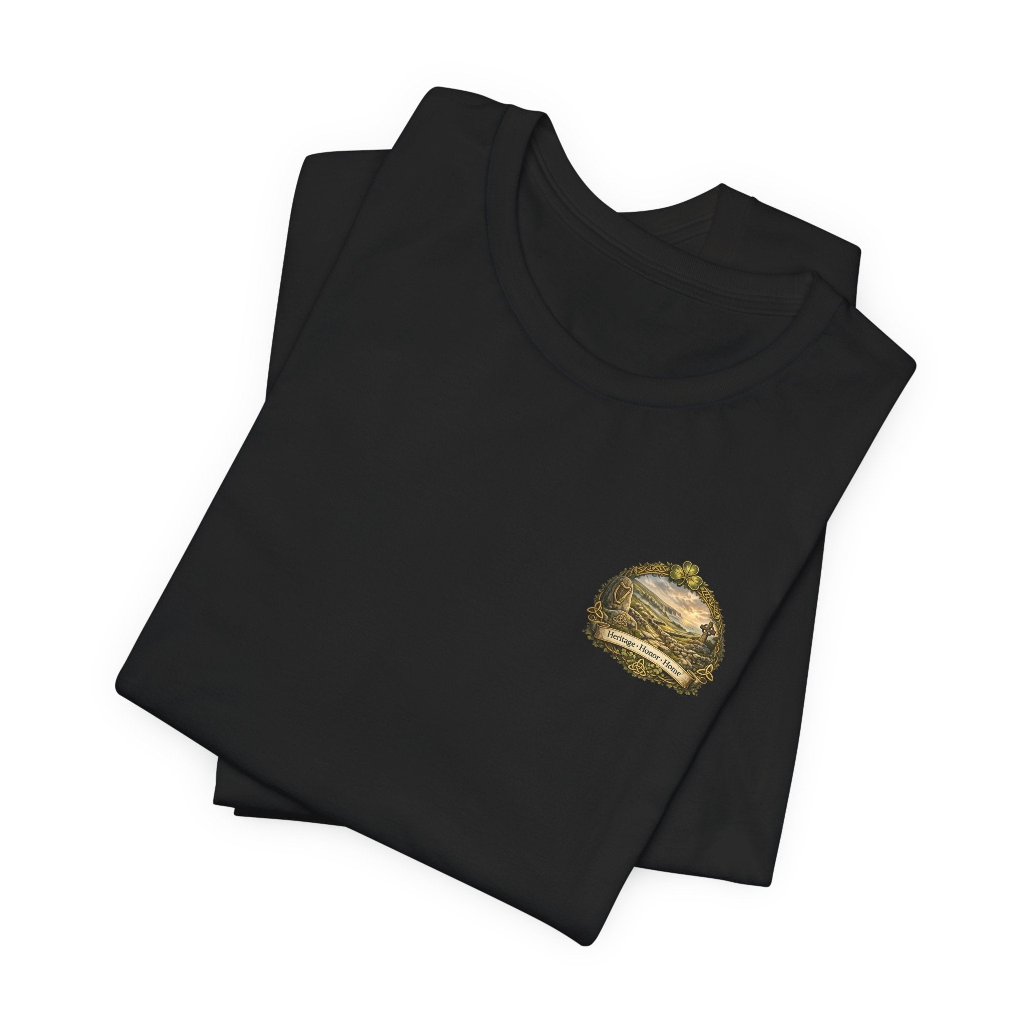 Ireland Éire Scenic T-Shirt — "Land of Story & Stone" Celtic Landscape Tee
