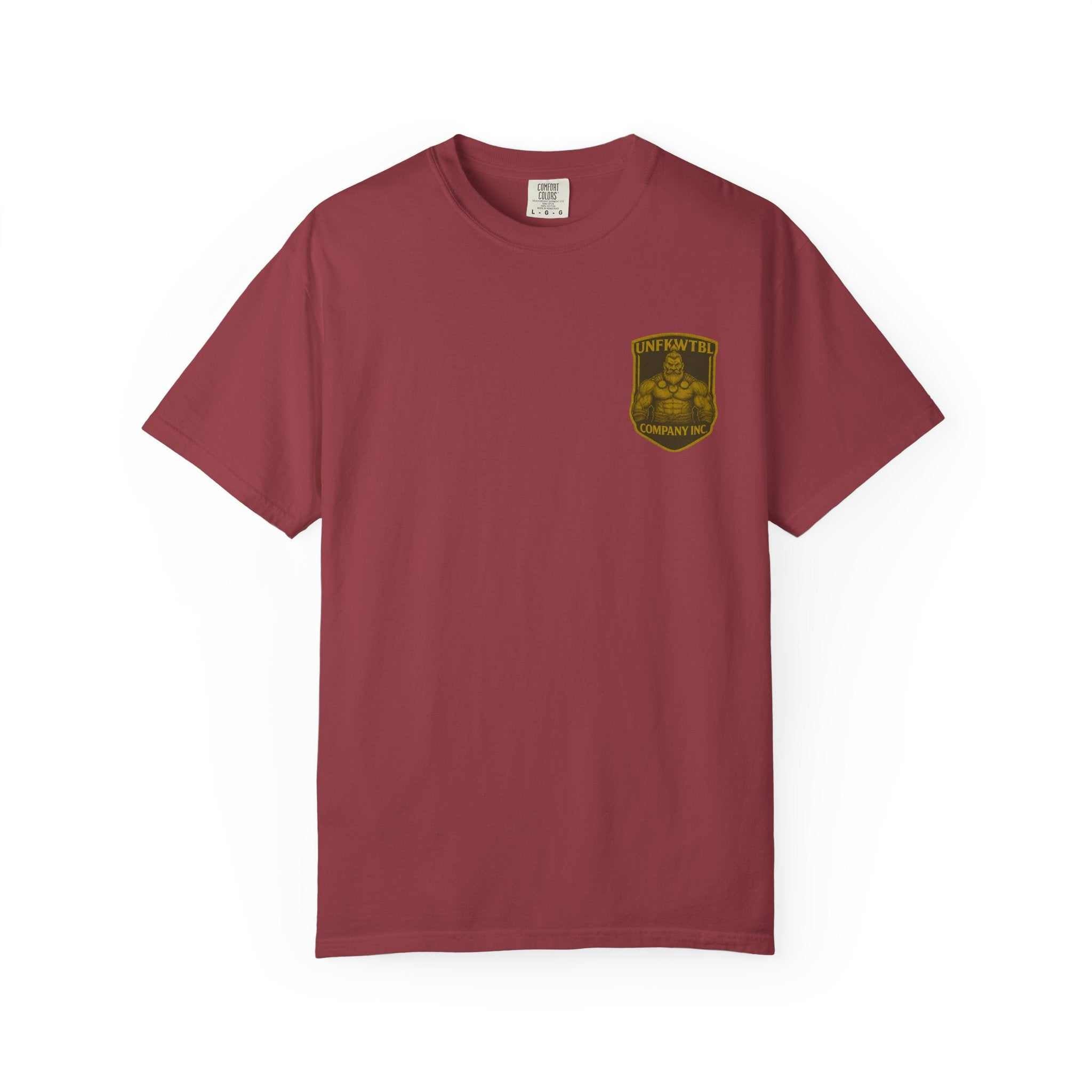 Viking Warrior Unisex Tee soft garment-dyed cotton T-shirt with Viking crest design