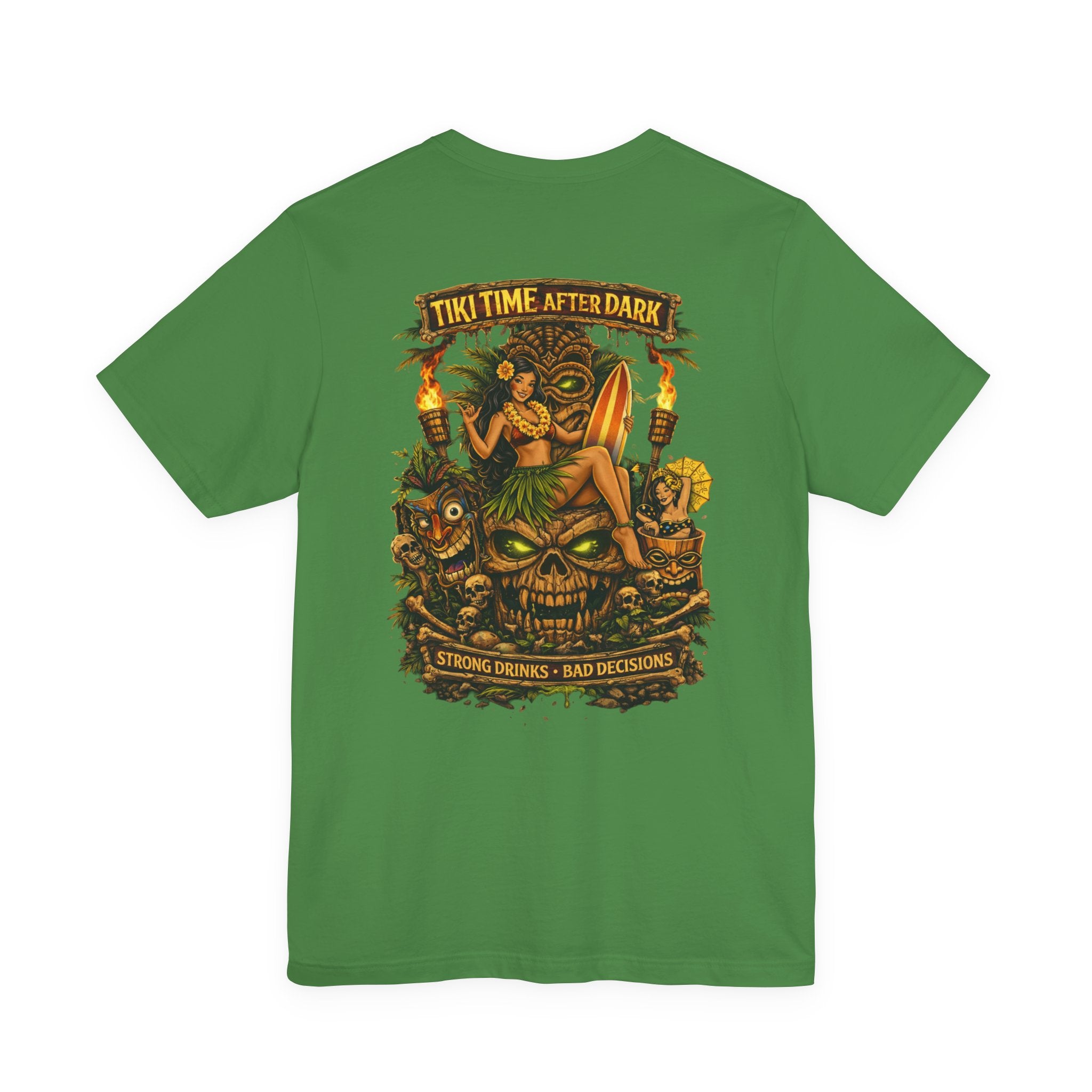 Tiki Time After Dark Tee — Vintage Tropical Bar Graphic T-Shirt