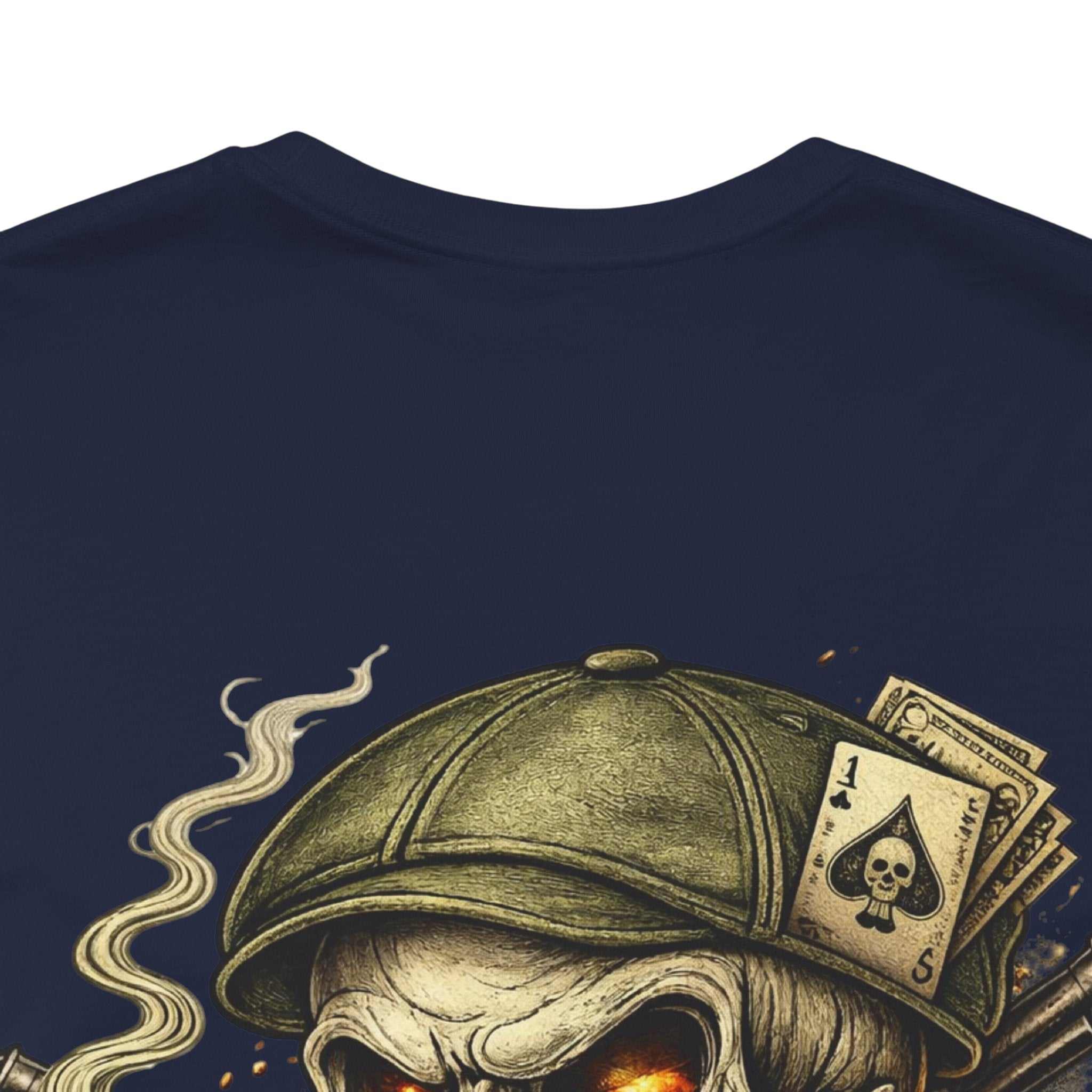 Skull Cigar Tee — "Ain't Done Yet" Vintage Biker T-Shirt