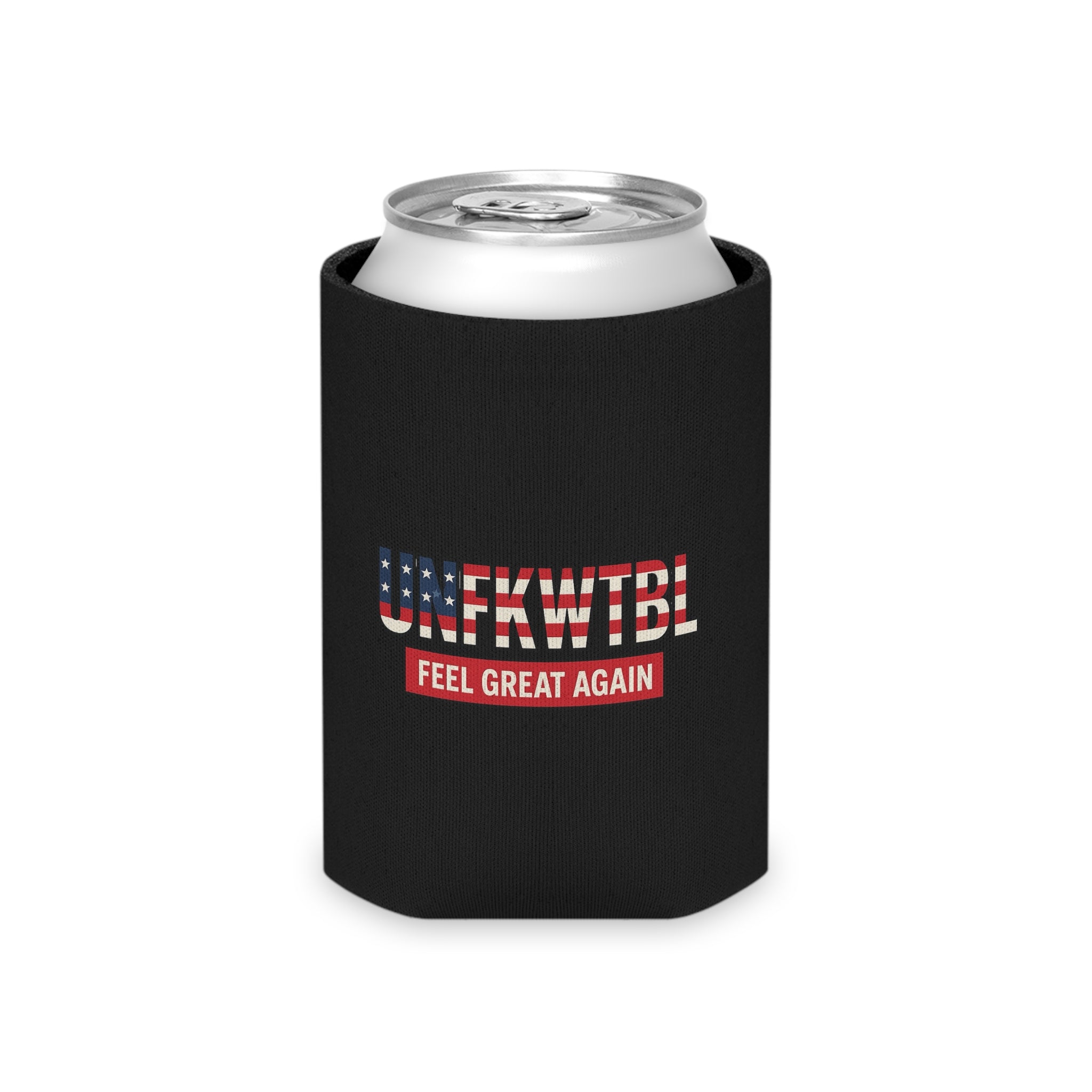 Can Cooler - UNFKWTBL "Feel Great Again" American Flag Stubby Holder
