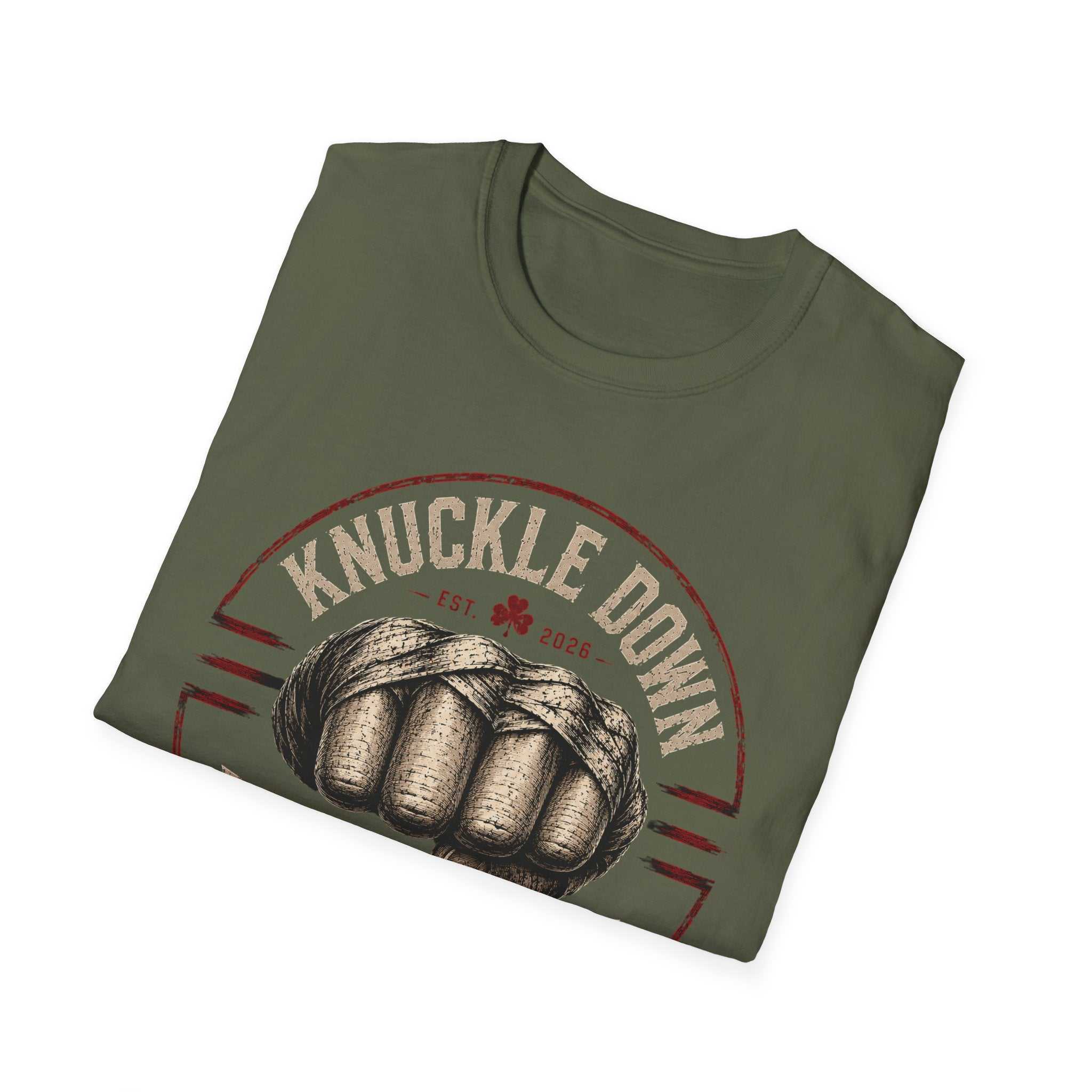 Knuckle Down Vintage Boxing T‑Shirt — Retro Fist Graphic Tee
