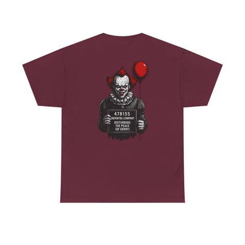 Tee - Pennywise Criminal Photo He Finally Got Caught Unisex Heavy Cotton