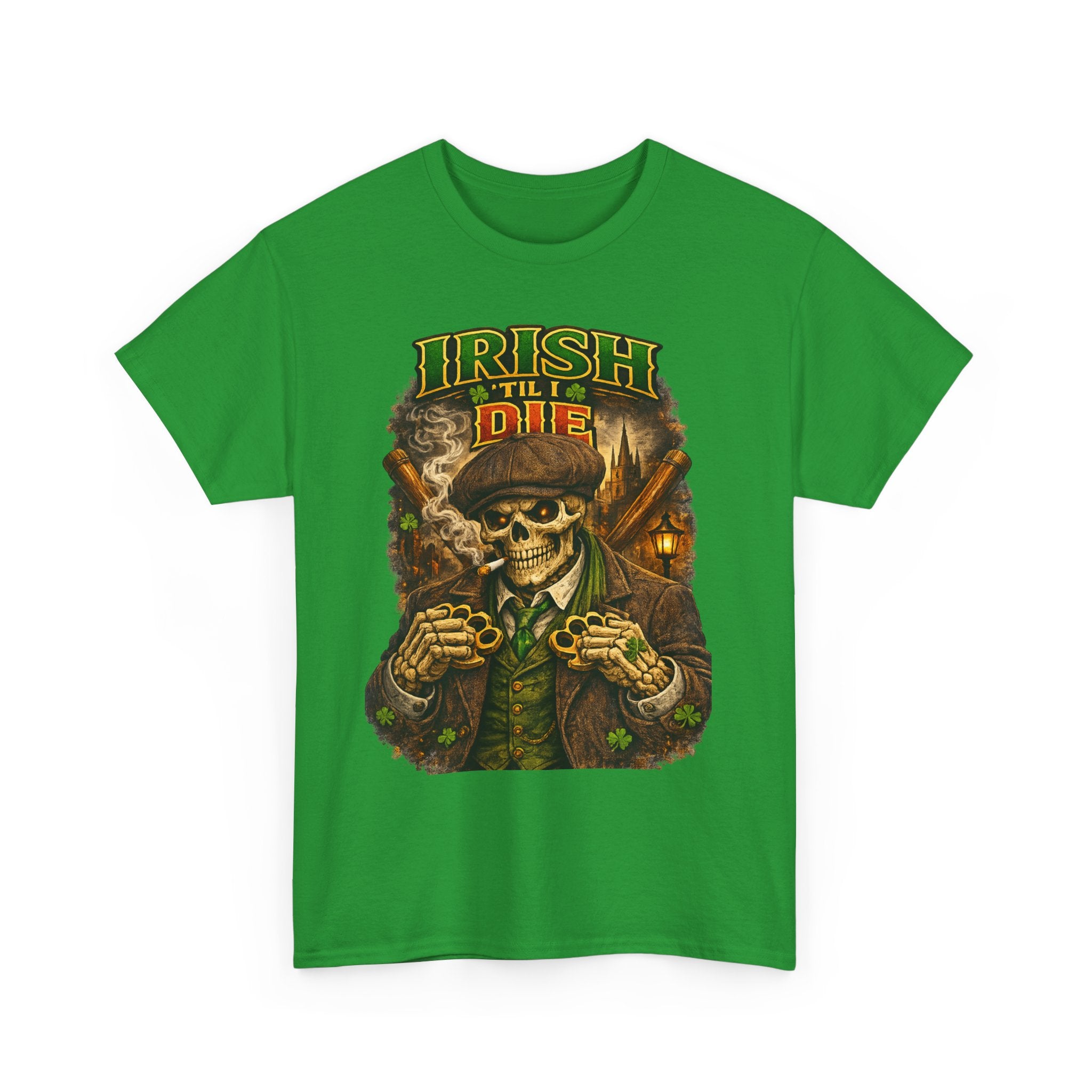 Irish 'Til I Die Skull T-Shirt — St. Patrick's Day Celtic Skeleton Tee