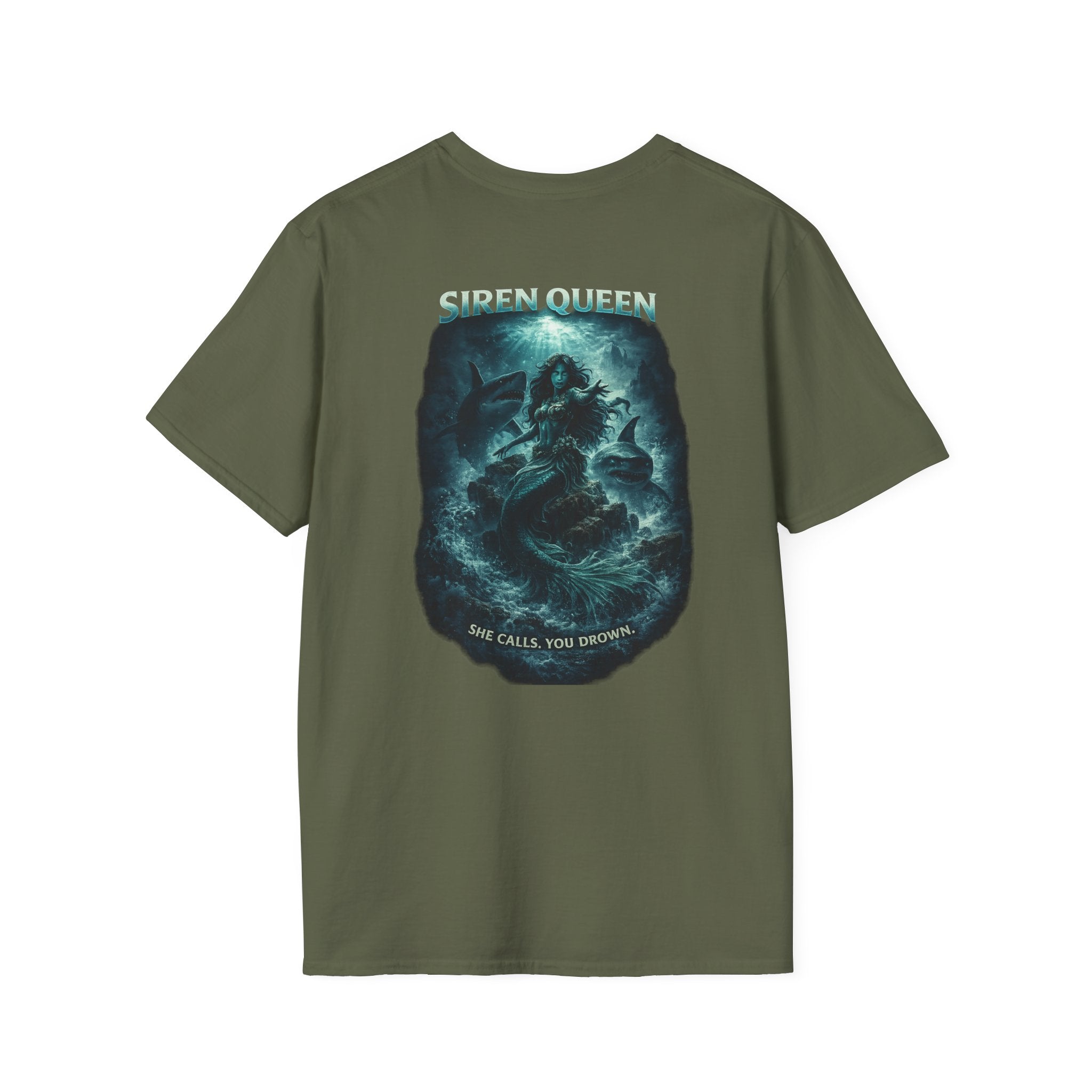 Siren Queen T-Shirt — Oceanic Mermaid Graphic Tee (She Calls You Destiny)