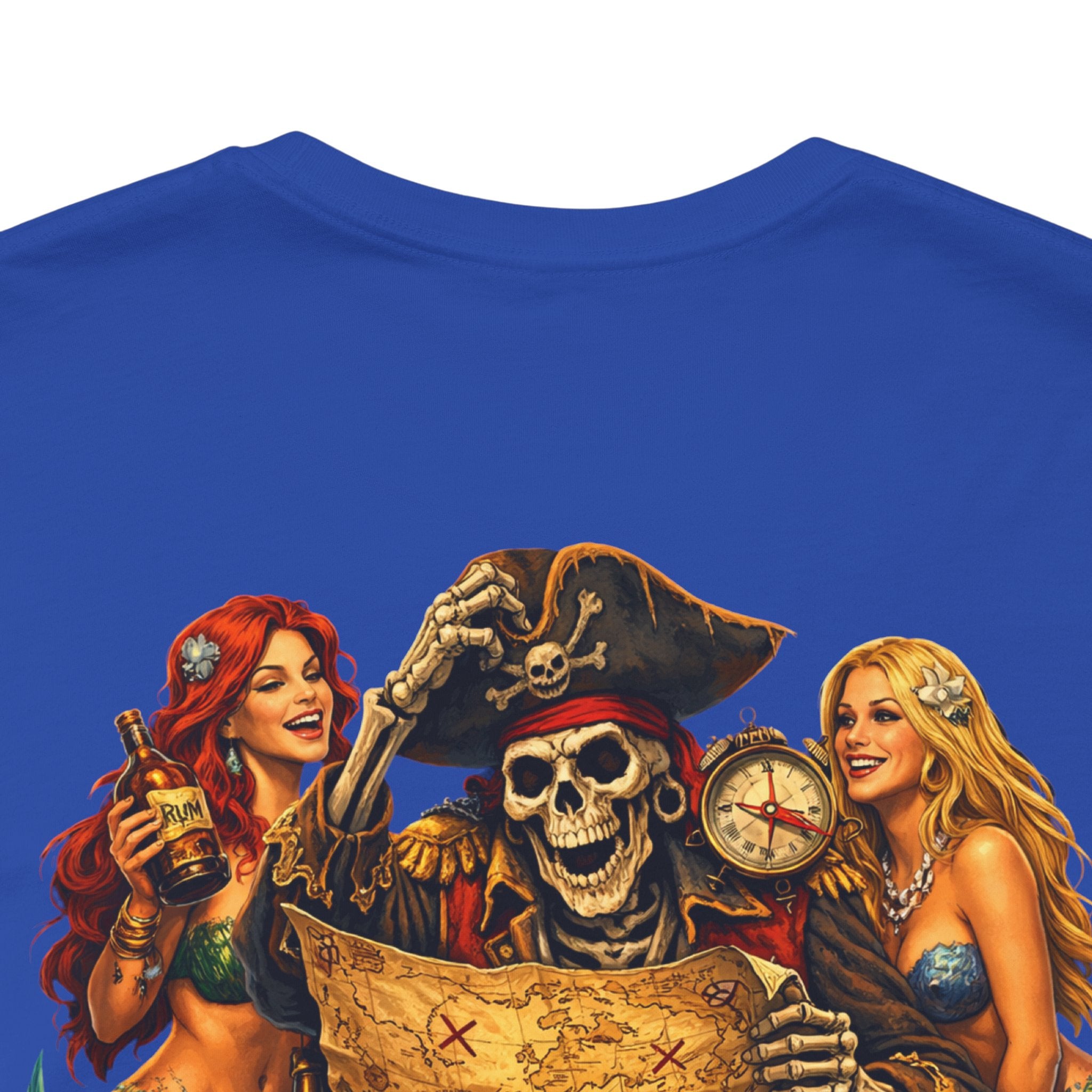 Pirate Skull Treasure Tee – "Trust the Rum Not the Plan"