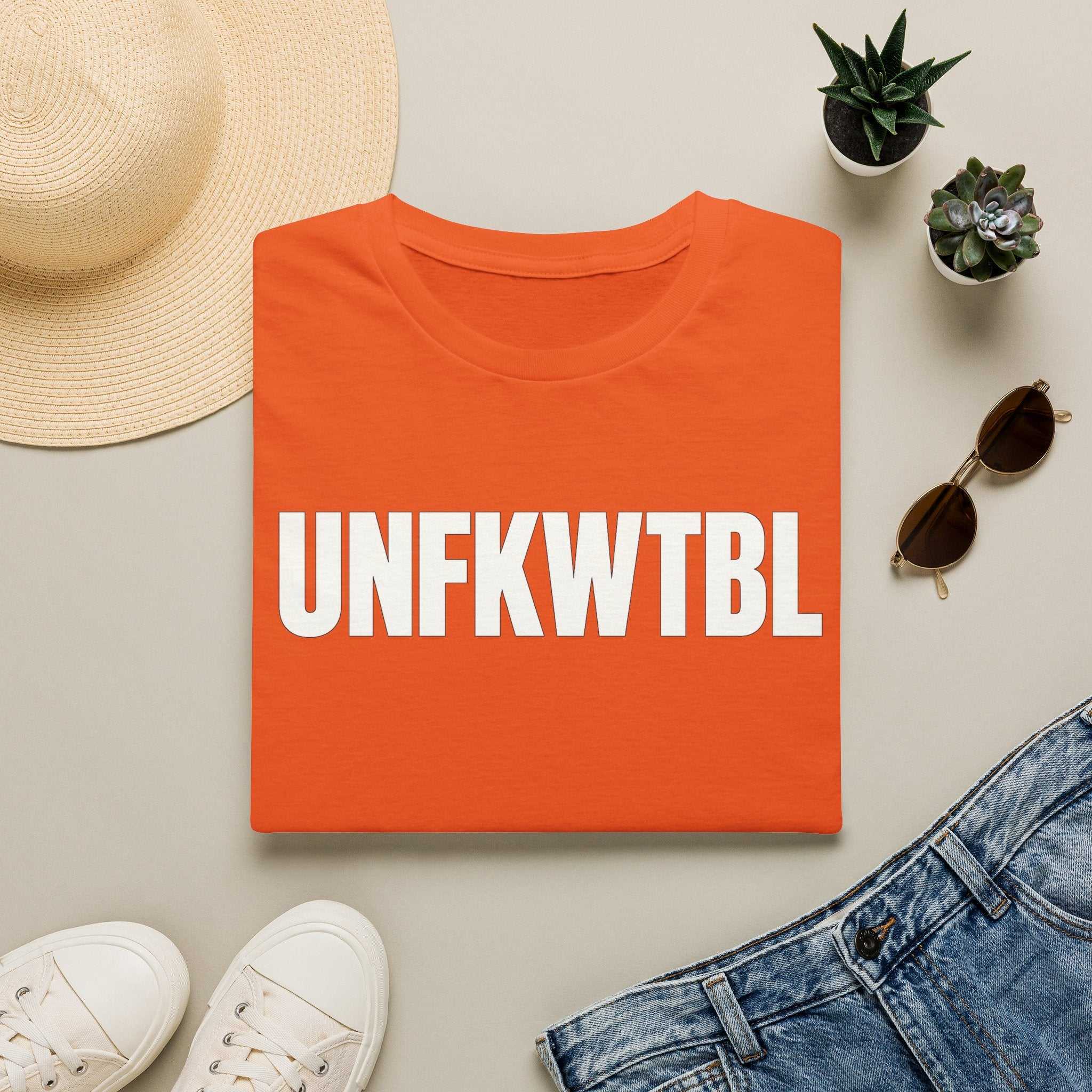 UNFKWTBL Graphic Tee — Bold Abbreviation Statement Shirt