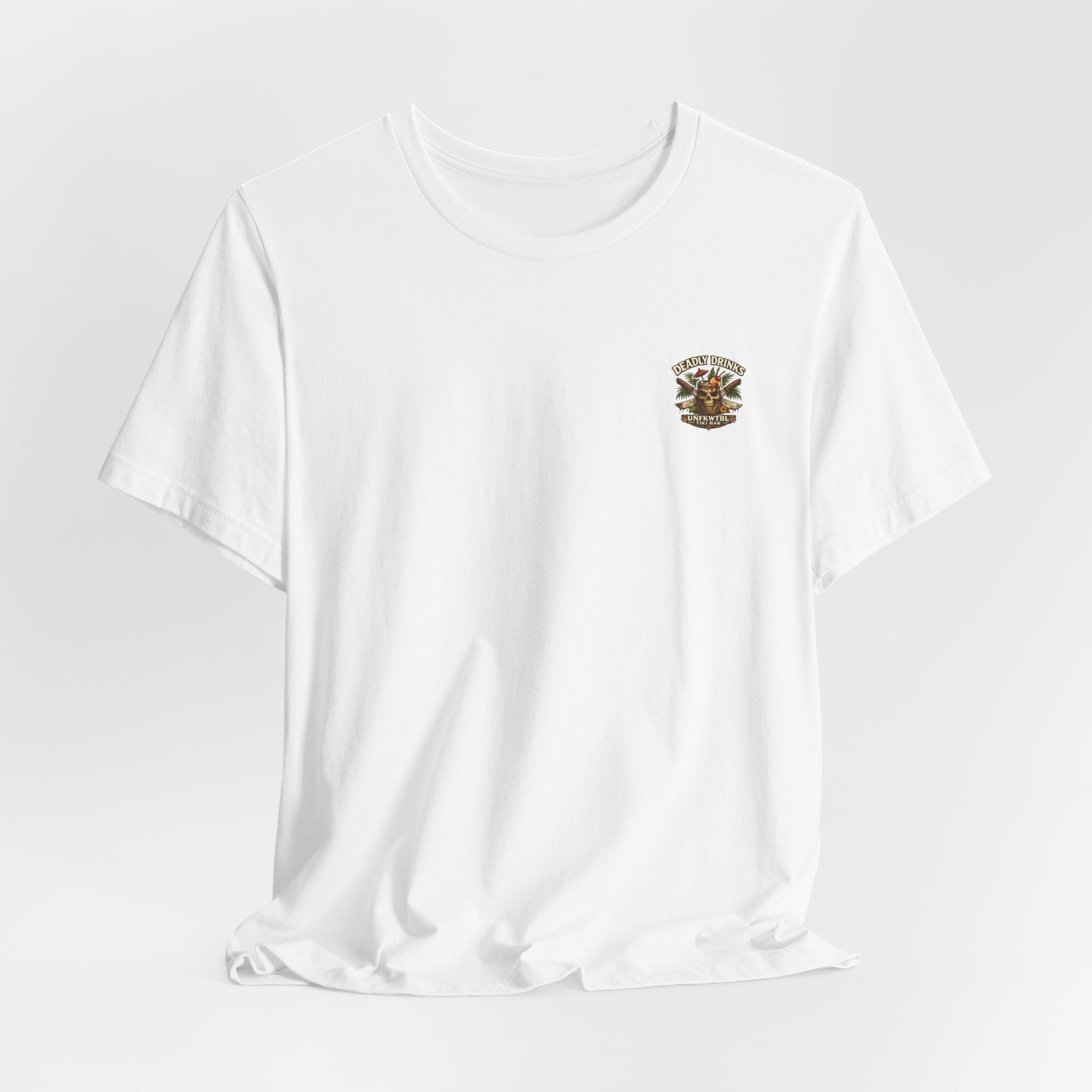 Annabelle Tropical Doll Graphic Tee - Retro Cocktail Girl T-Shirt