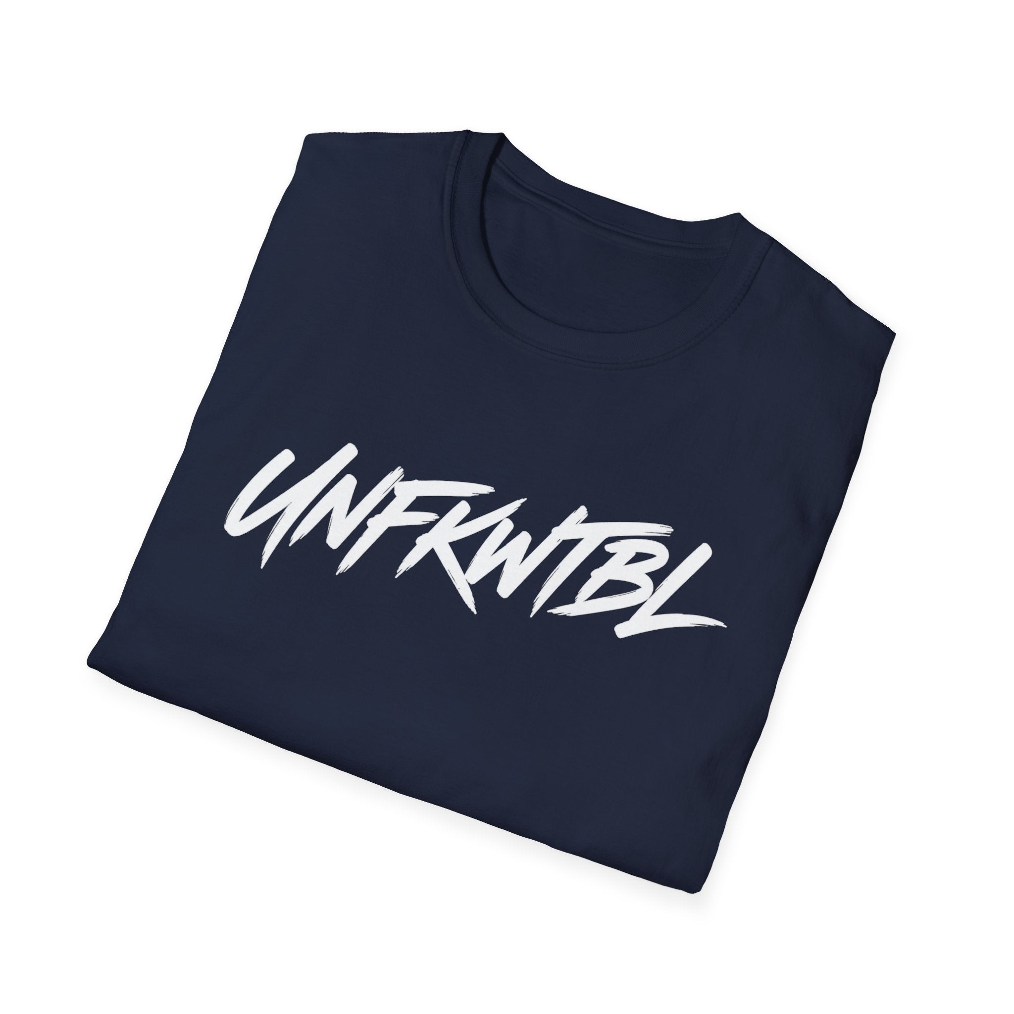 Unfkwtbl Graphic T‑Shirt — Bold White Script Tee
