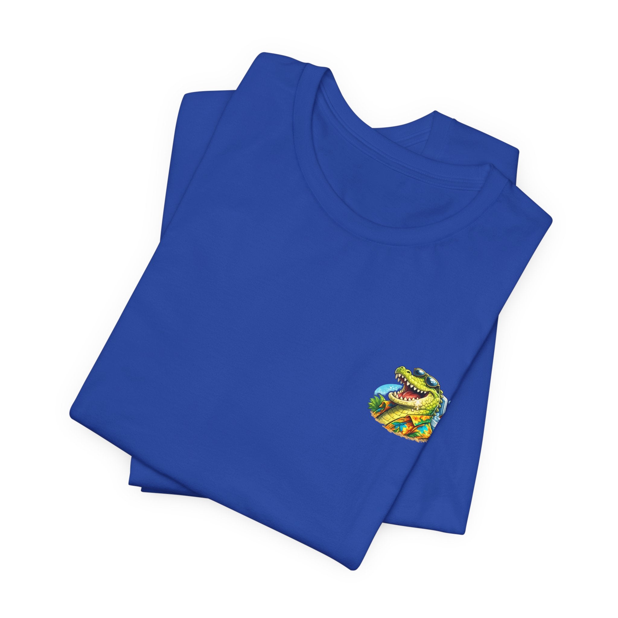 One More Round Turtle Tee — Retro Alligator Bar Fishing Graphic T-Shirt