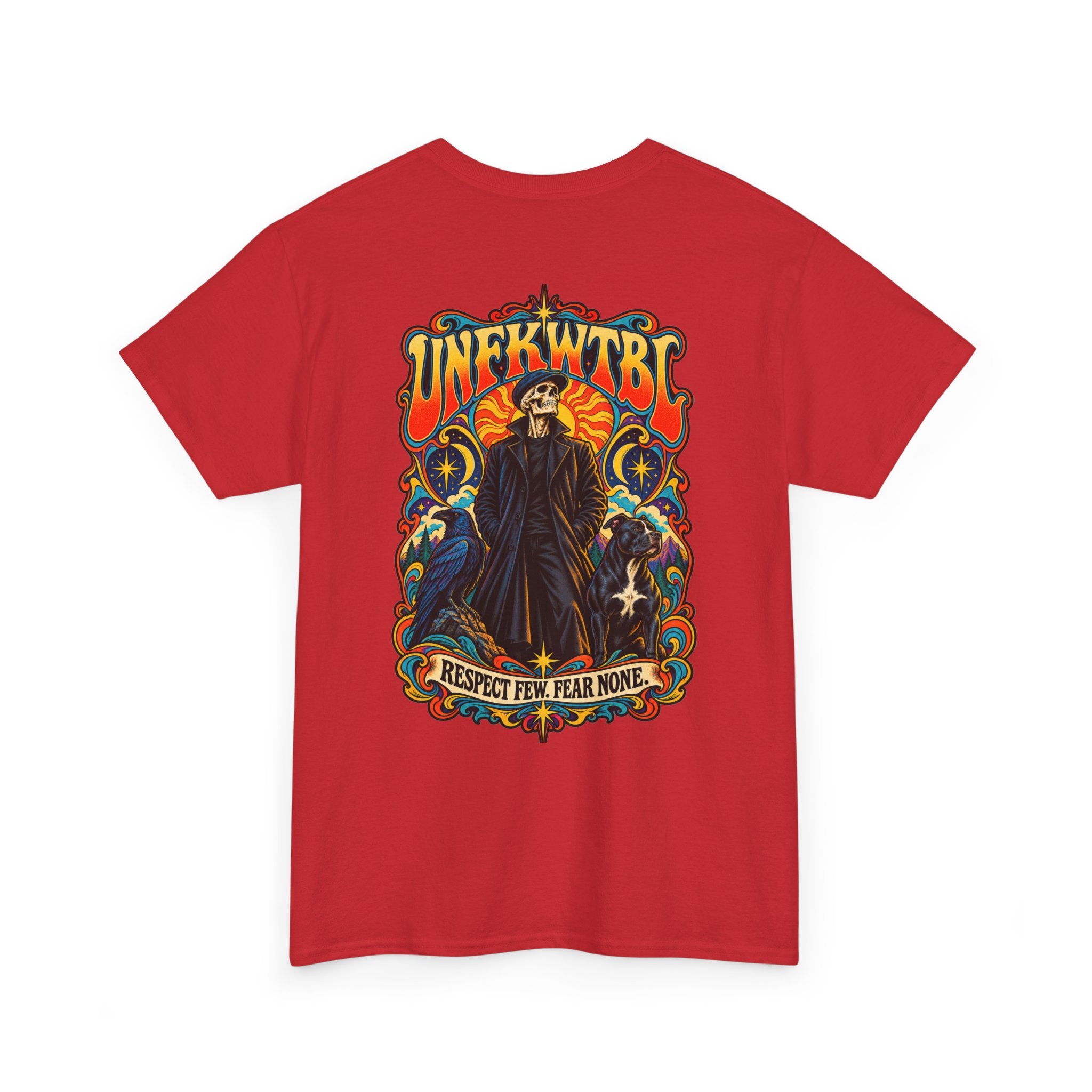 Respect Few. Fear None. Cloaked Figure Graphic Tee
