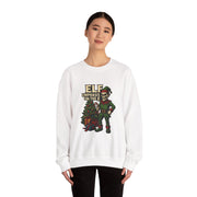 Funny Christmas Elf Sweatshirt - "Elf Emphasis on the 'F'"