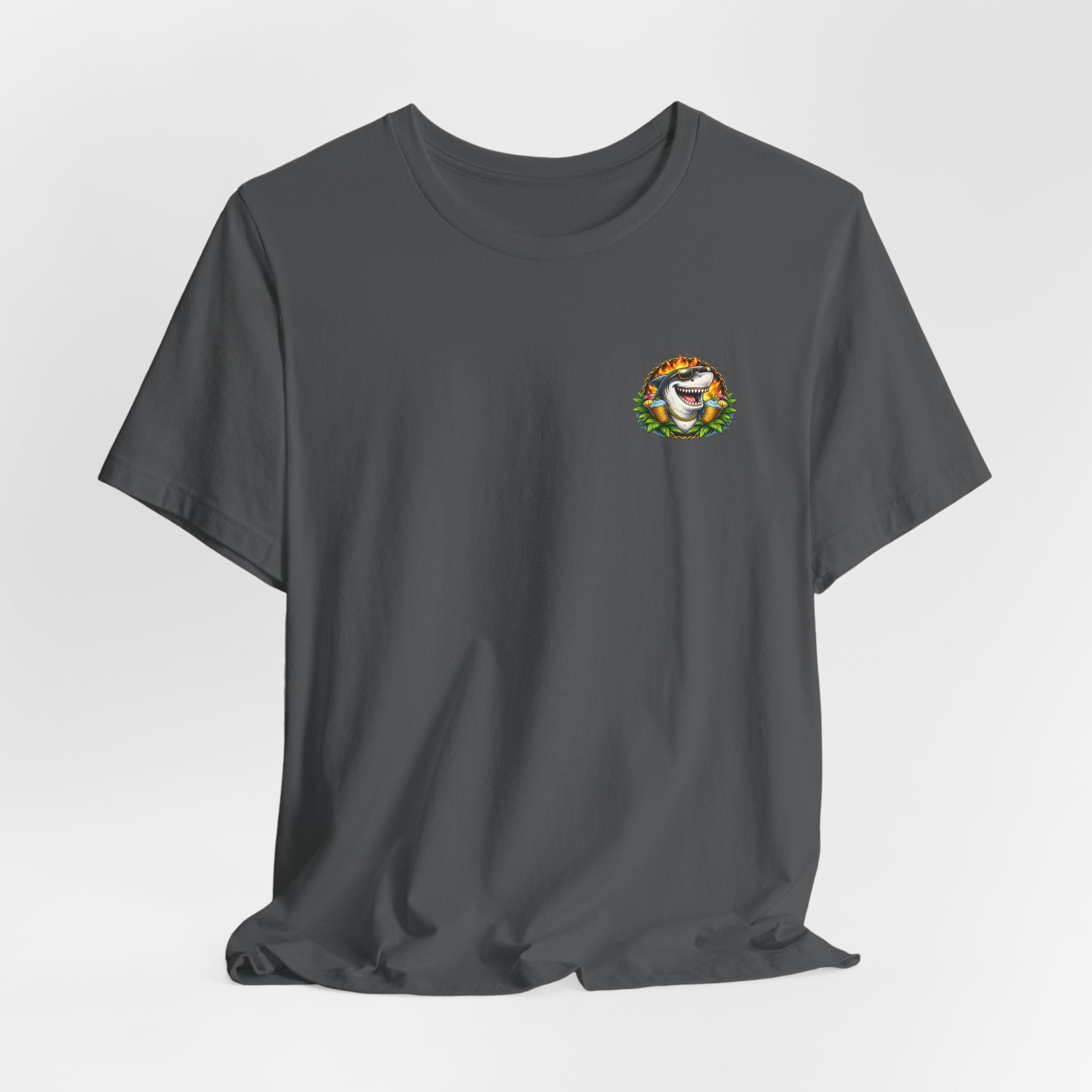 Shark Bonfire Tee — "Sharks Don’t Tan, We Toast" Graphic T-Shirt