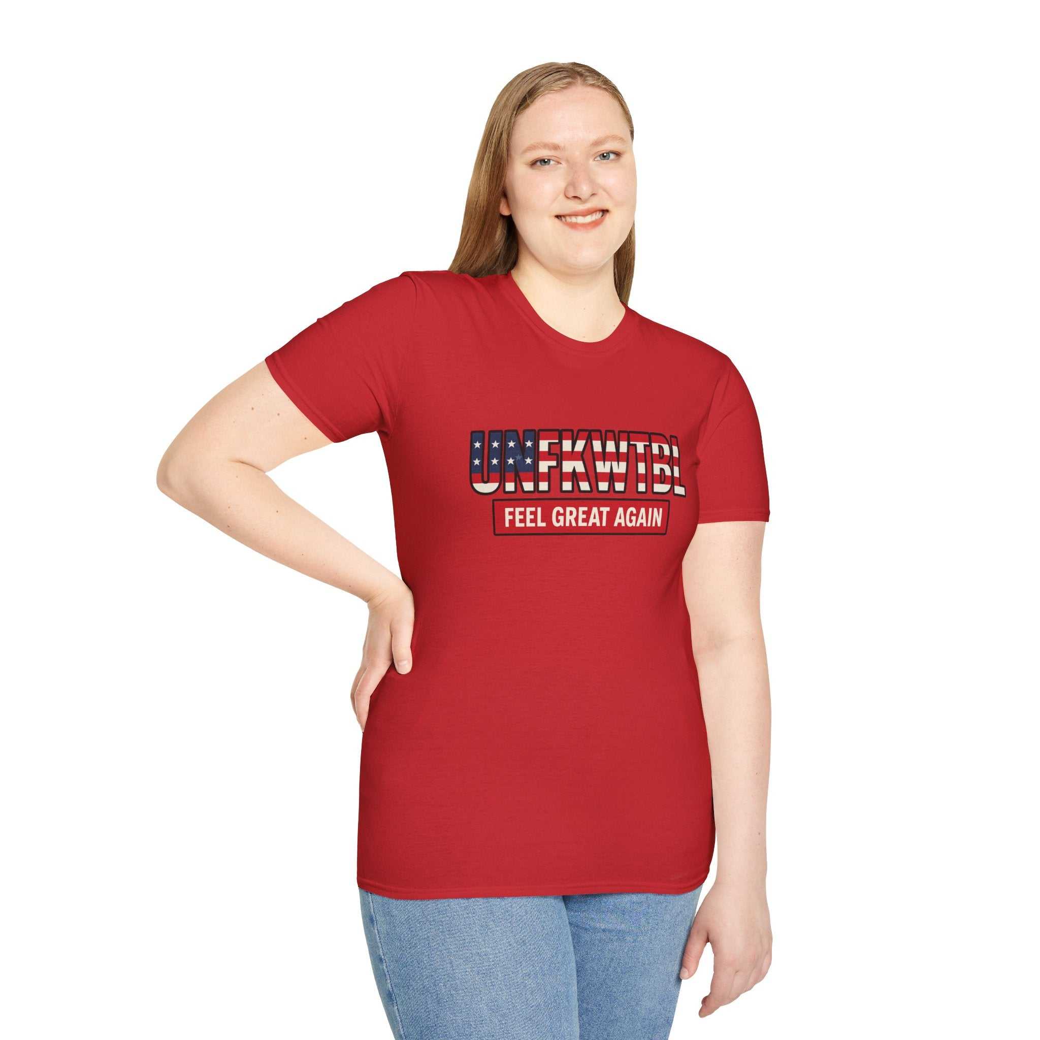 T-Shirt — "FEEL GREAT AGAIN" American Flag Graphic