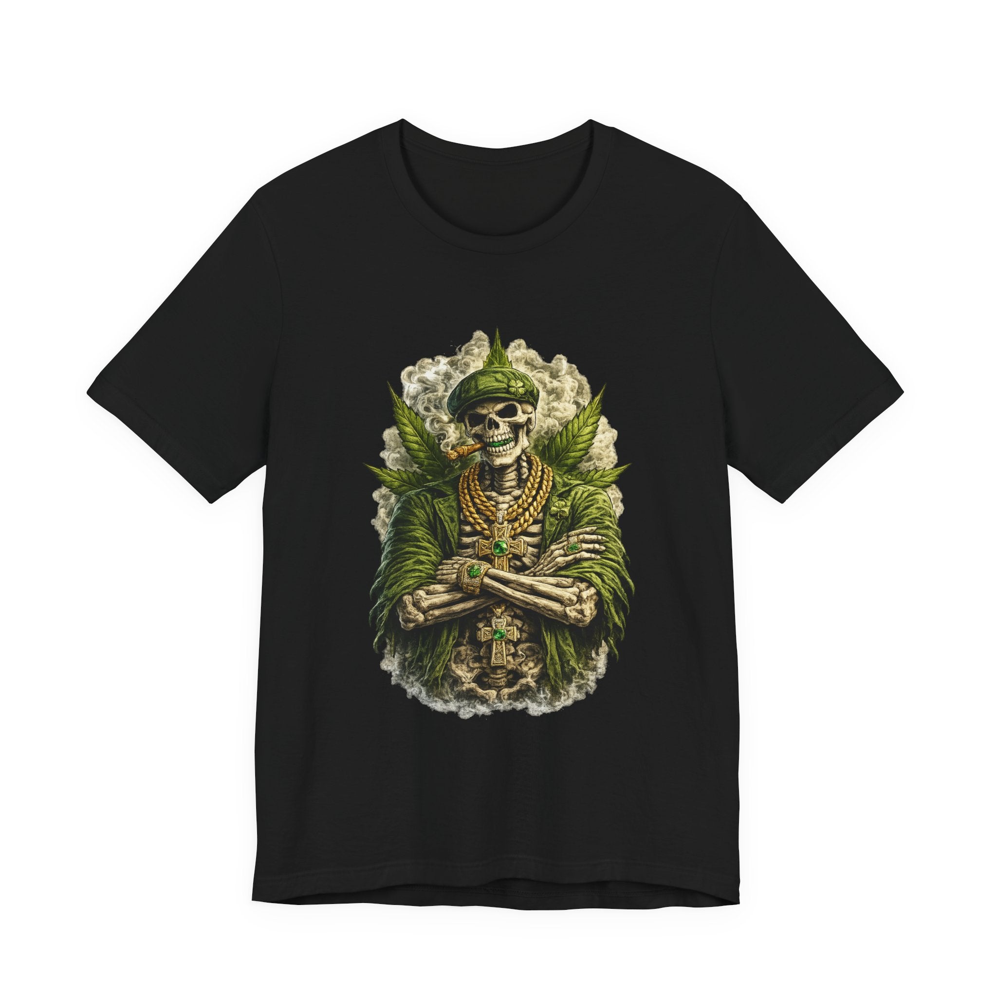 Skeleton King Graphic Tee – Regal Skull Streetwear Tee
