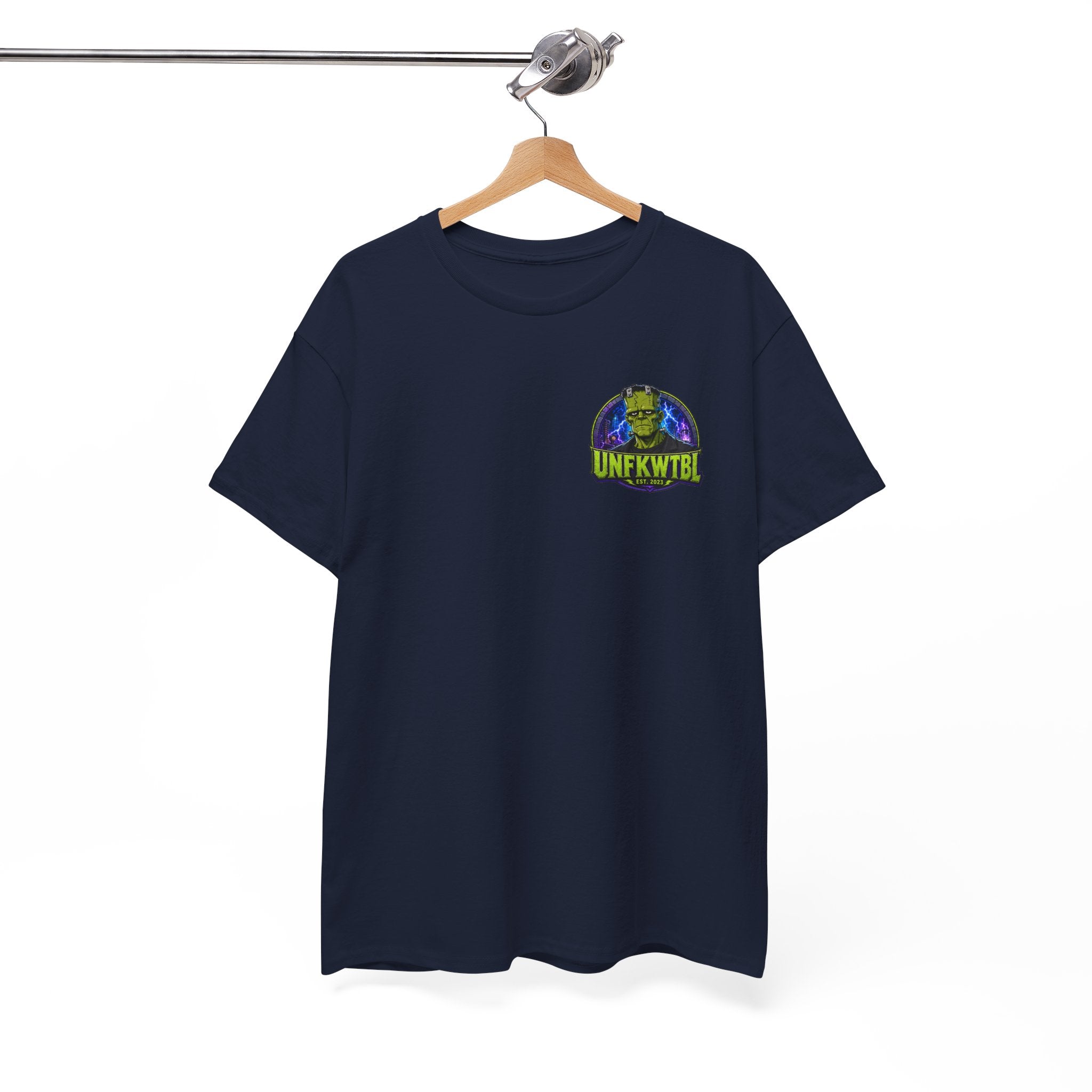Frankenstein Lab Graphic Tee — "UNFKWTBL" Horror Sci‑Fi T-Shirt