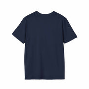 Unisex navy blue cotton T-shirt with classic fit and crew neckline, suitable for year-round wear.