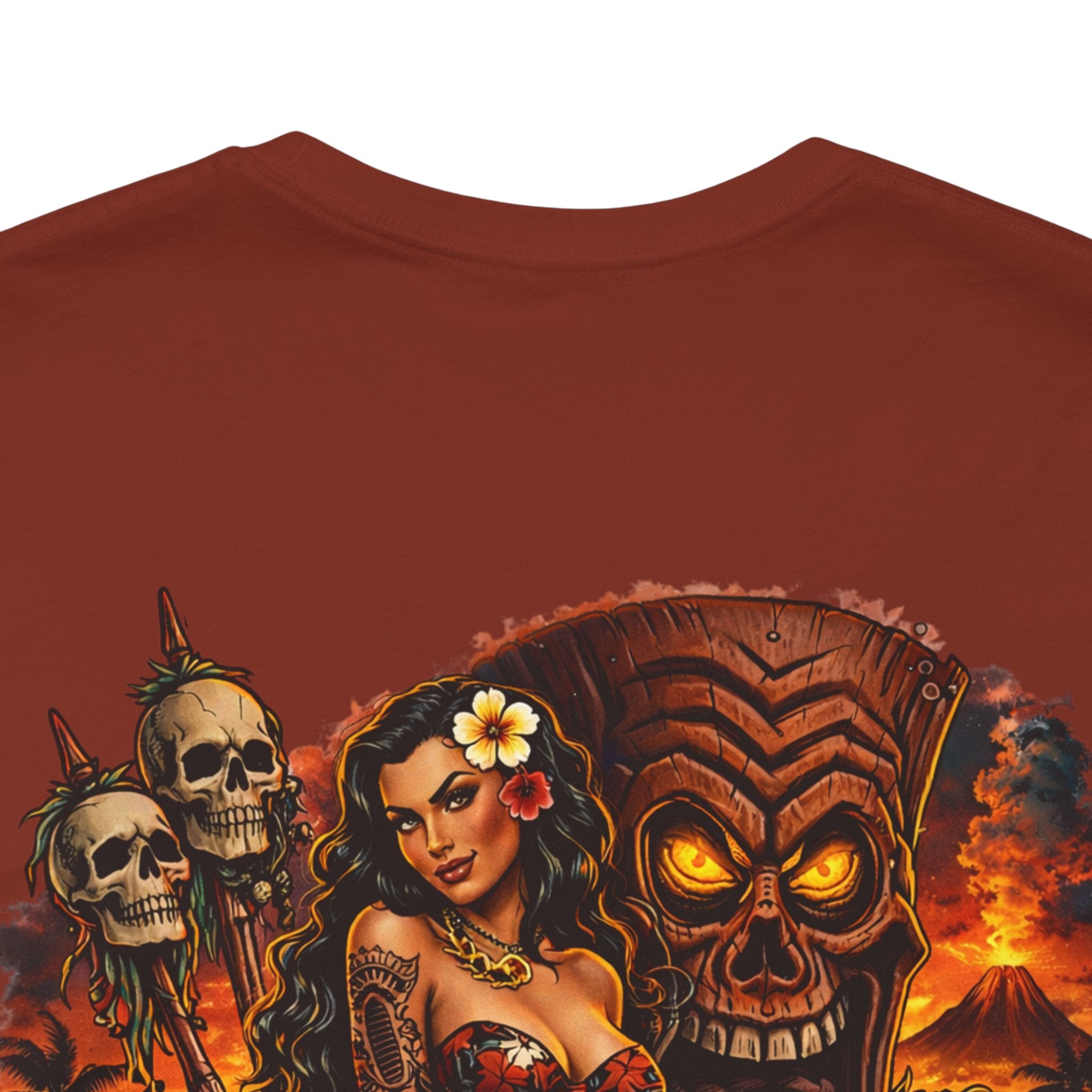 Tiki Horror Tee - "What Happens Here... Owns You" Graphic T-Shirt