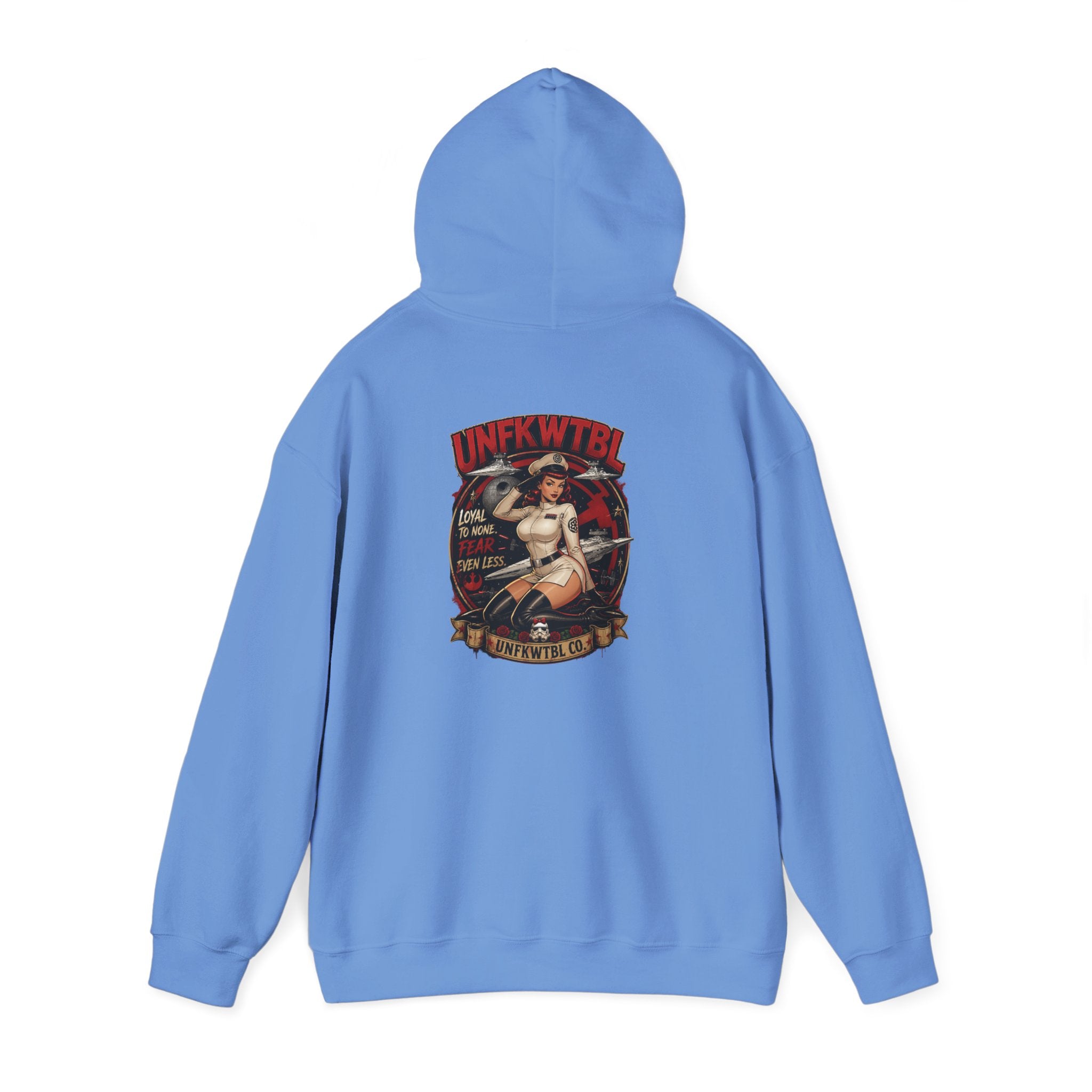 Pinup Nurse Graphic Hoodie – Vintage Tattoo Style Medical Crewneck