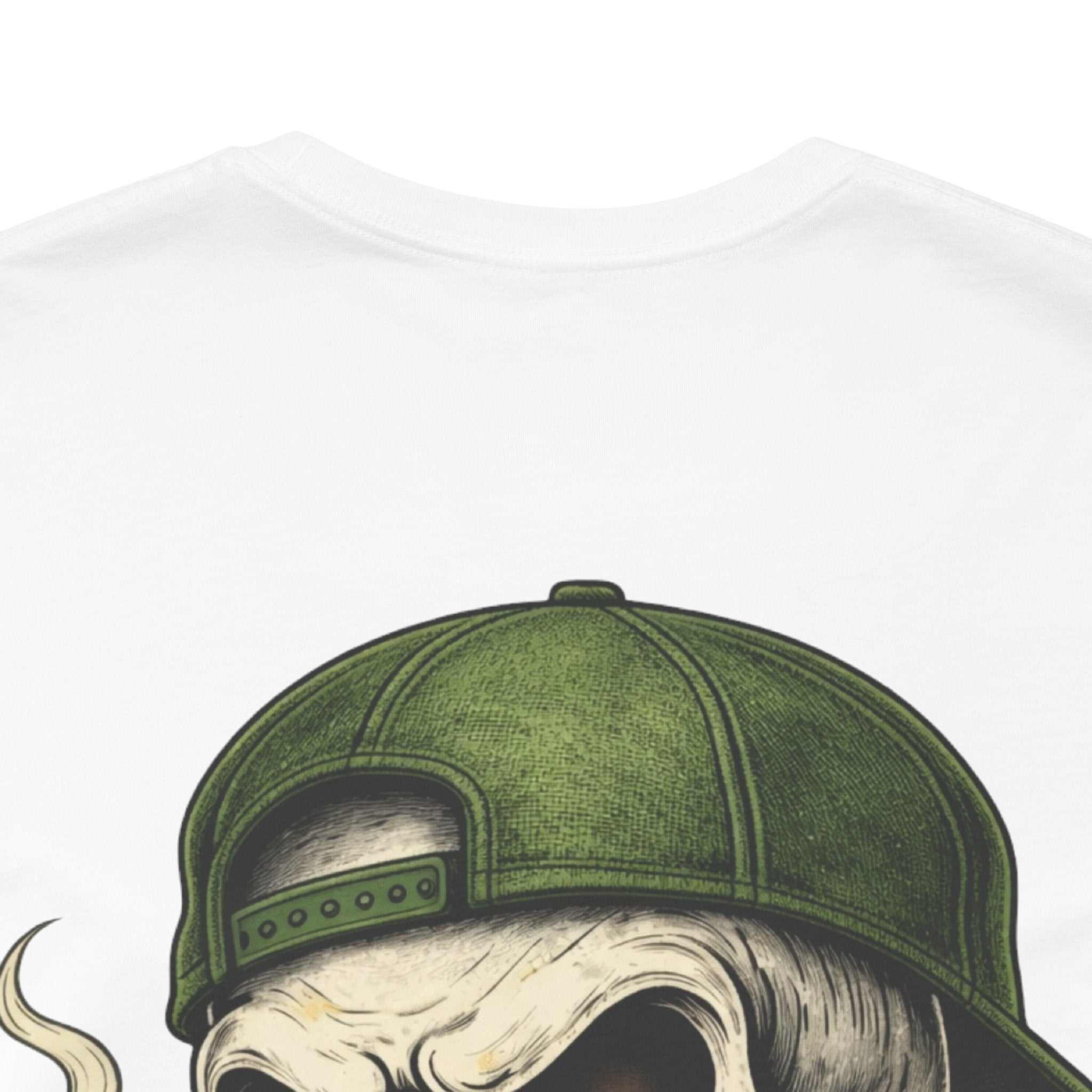 Still Standing Skull Tee — Vintage Military Skull Smoking Cigar T-Shirt
